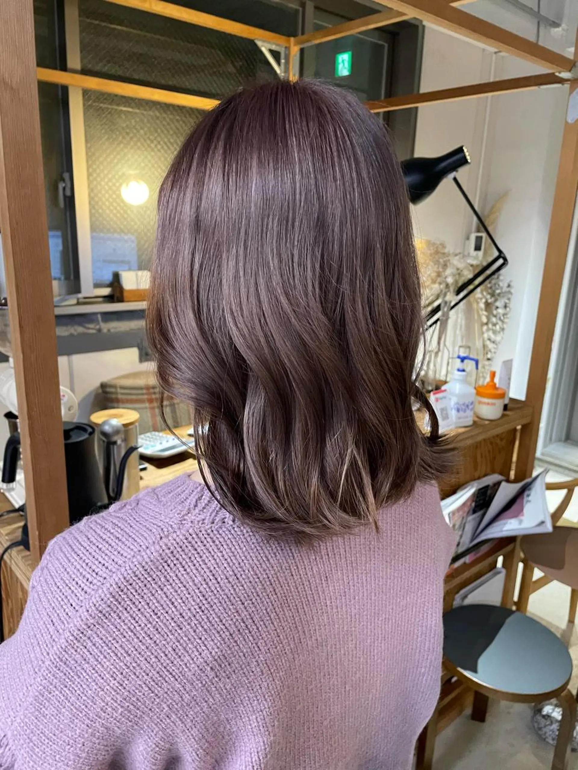 セミロング カラー ヘアアレンジ ブリーチ グレージュ ヘアカラー CEINE loq ‪🍒なつきのヘアスタイル