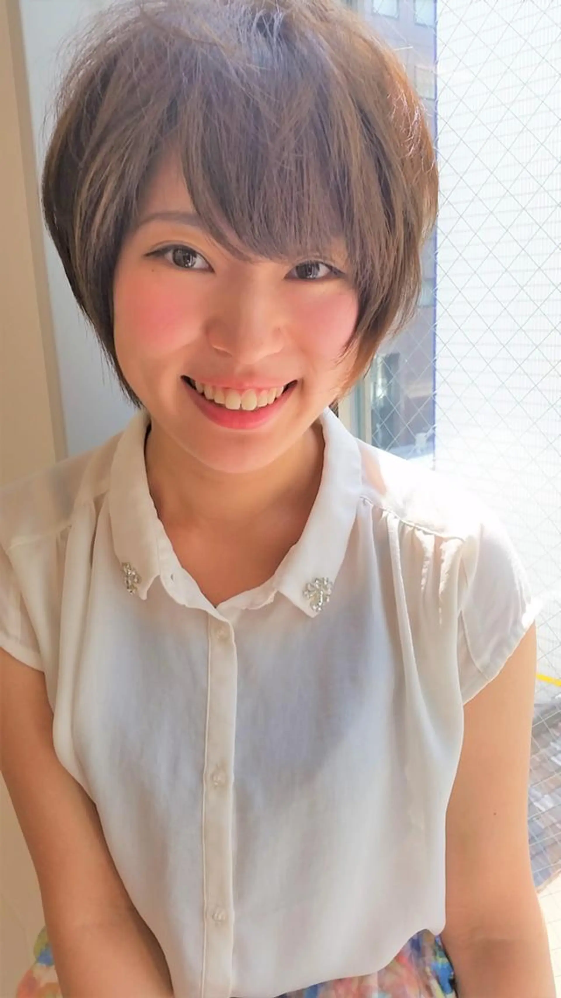 ショート カラー ショートレイヤー 顔周りカット レイヤーカット ショートヘア terra✂️川嶋 大輔のヘアスタイル