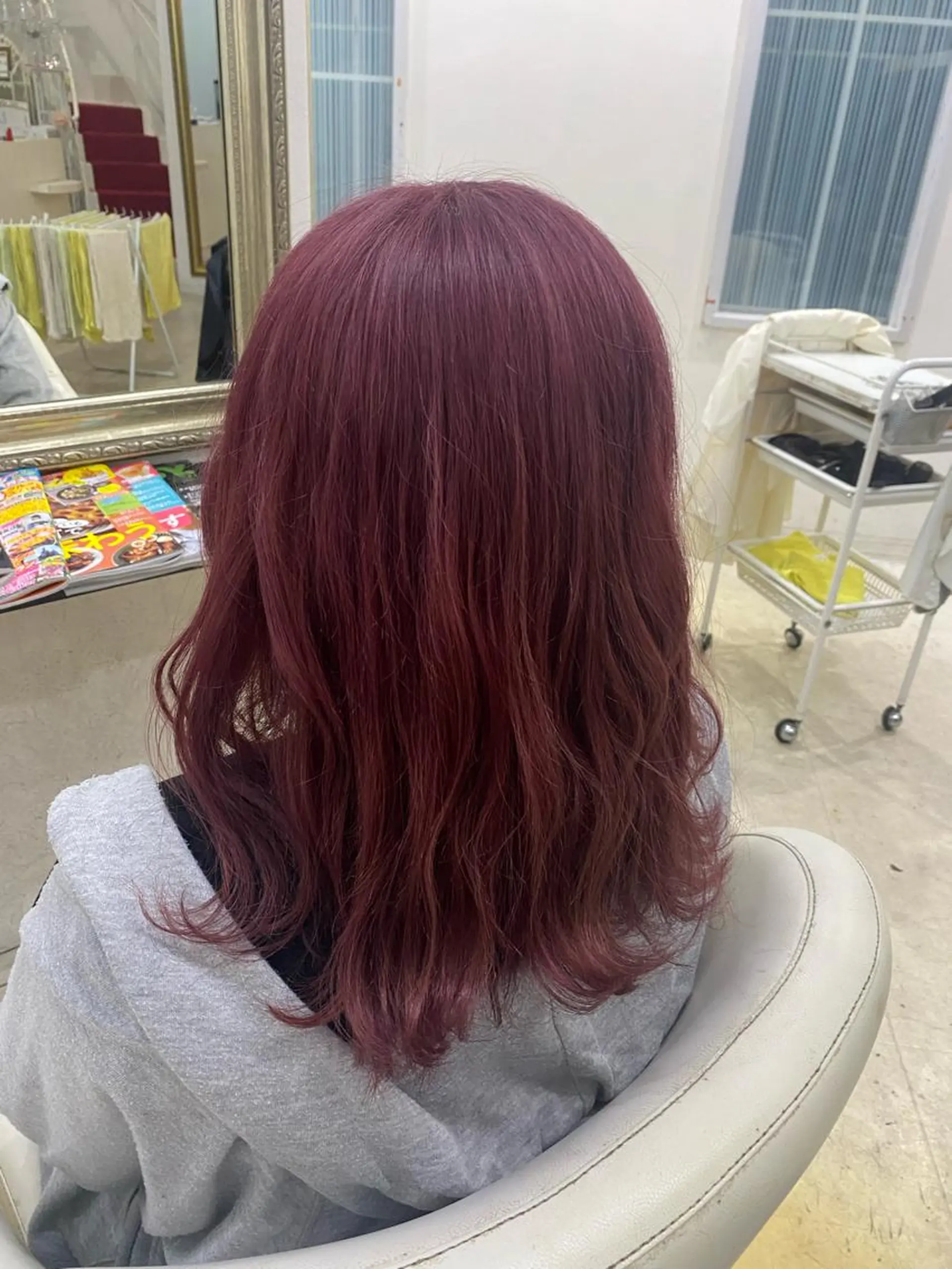 カラー ピンクカラー バイオレットカラー 羽澤 亨威【髪質改善】のヘアスタイル