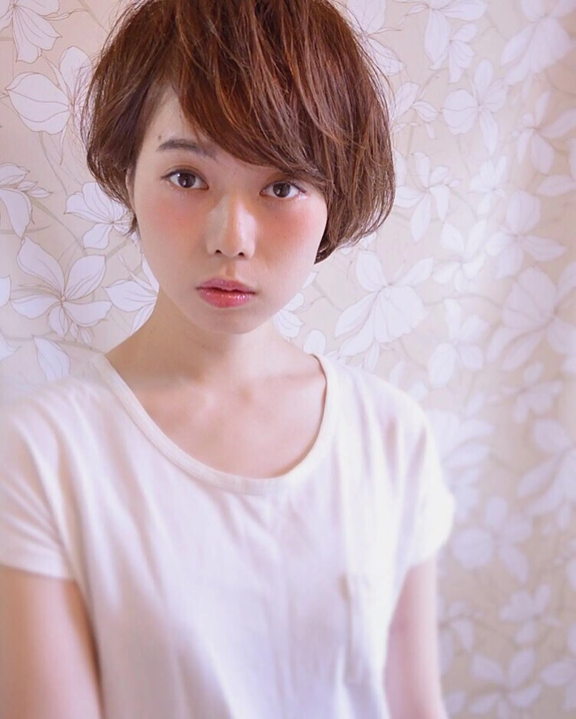 ショート カラー パーマ 小顔ショート✁ ⁂Yukari⁂のヘアスタイル