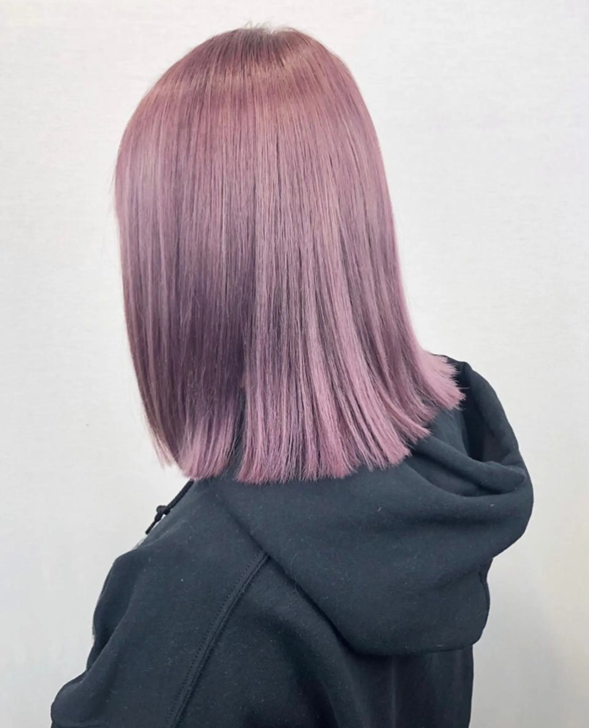 ミディアム カラー ラベンダーカラー ピンクカラー ピンクラベンダー ヘアカラー 🤍2nd🤍田所 美希のヘアスタイル