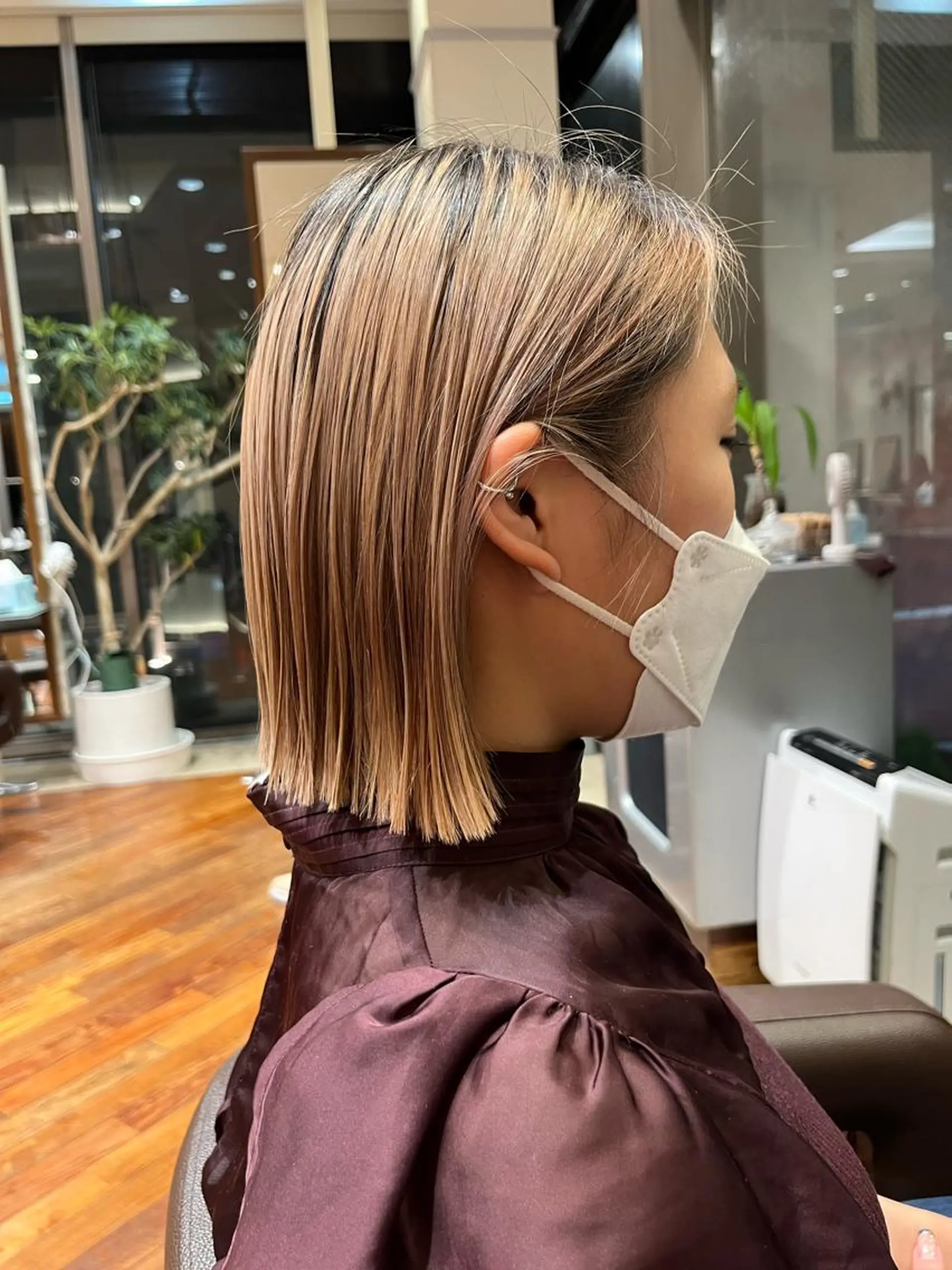 ショート 外ハネヘア ｼｮｰﾄｶｯﾄ 梅田 山下　すみれのヘアスタイル