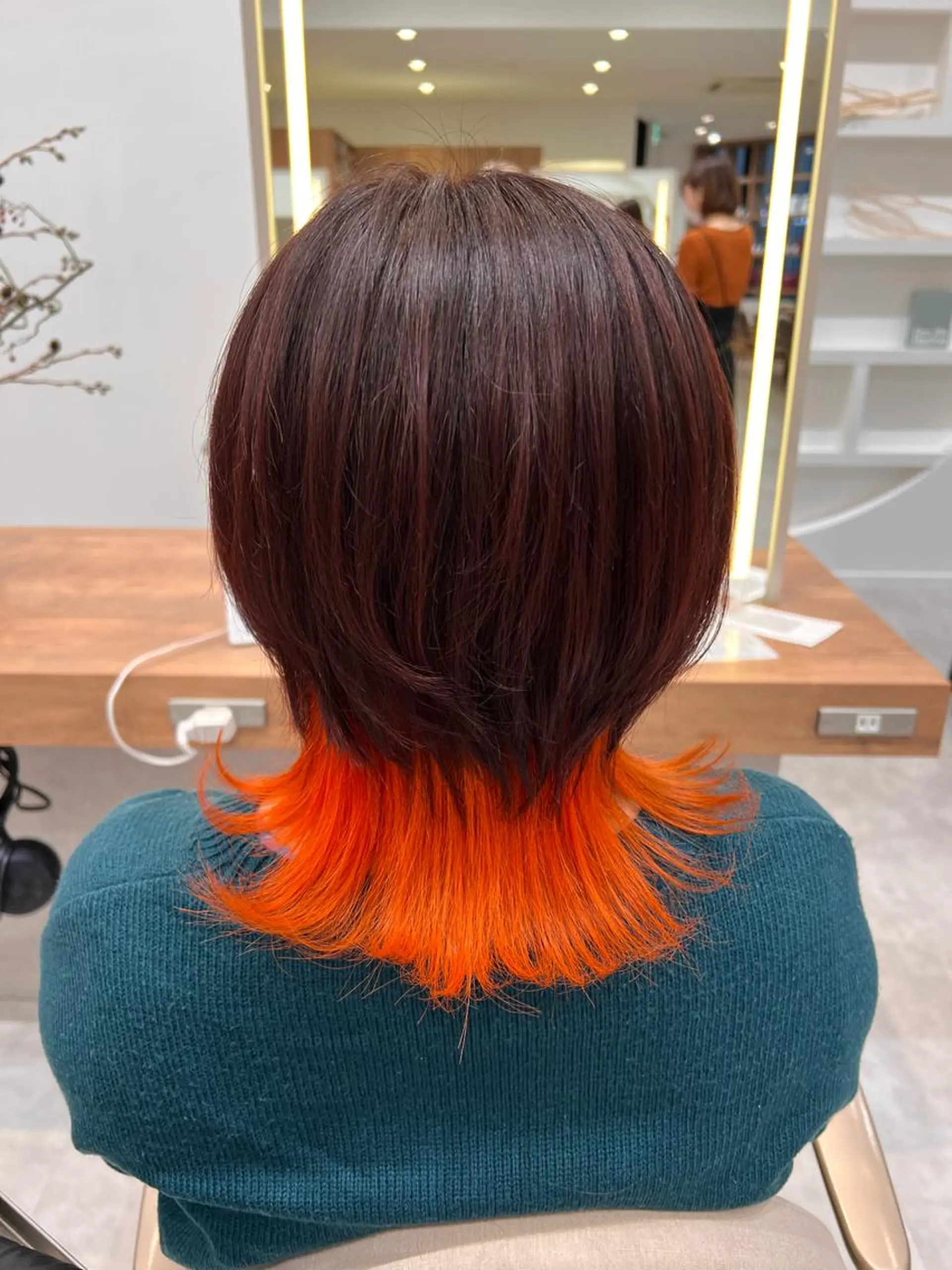 ミディアム カット トリートメント ヘッドスパ 一ノ瀬 蘭のヘアスタイル