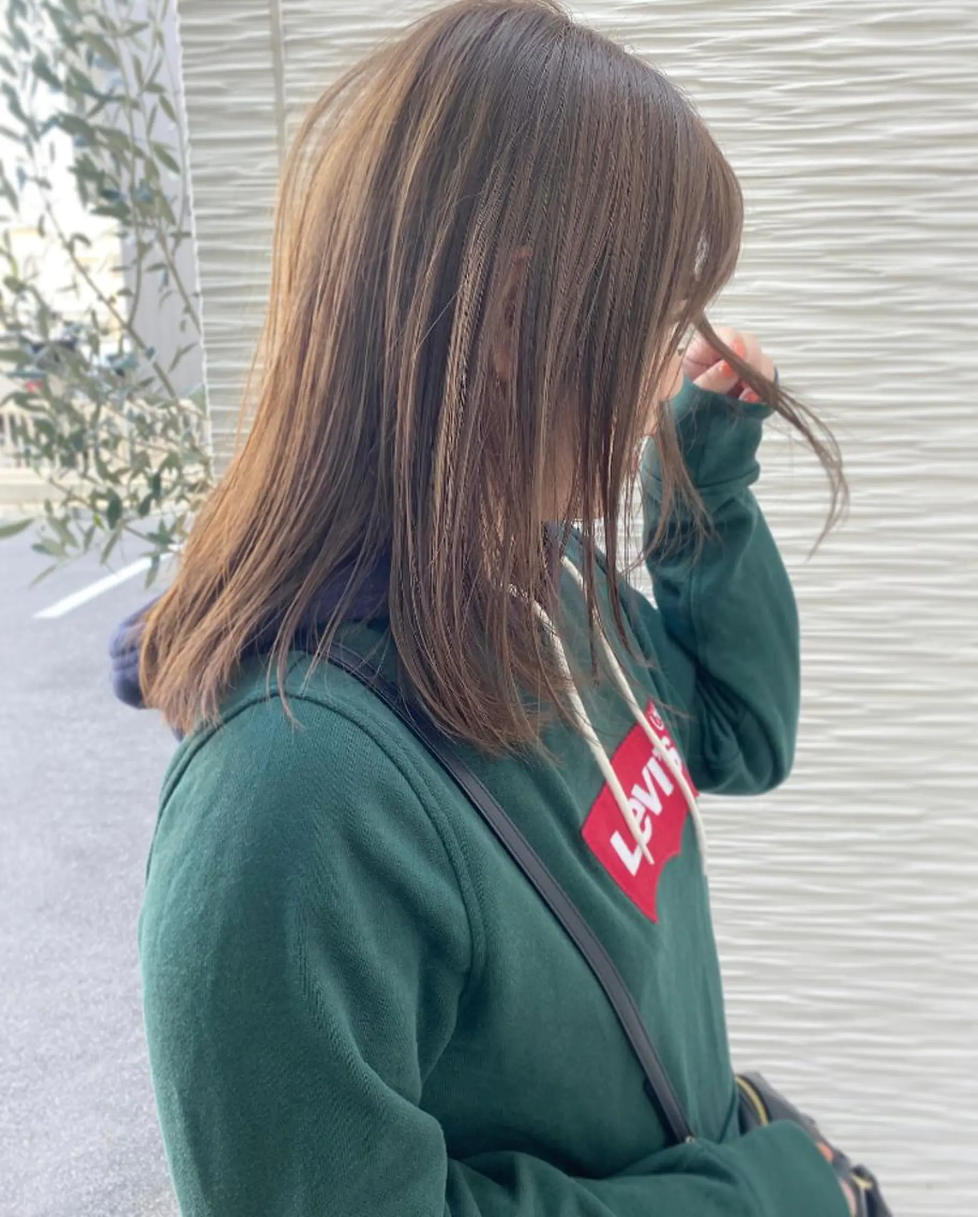 ミディアム カラー ベージュカラー ブリーチ オレンジ 【浜松・豊橋】 ニシモトのヘアスタイル