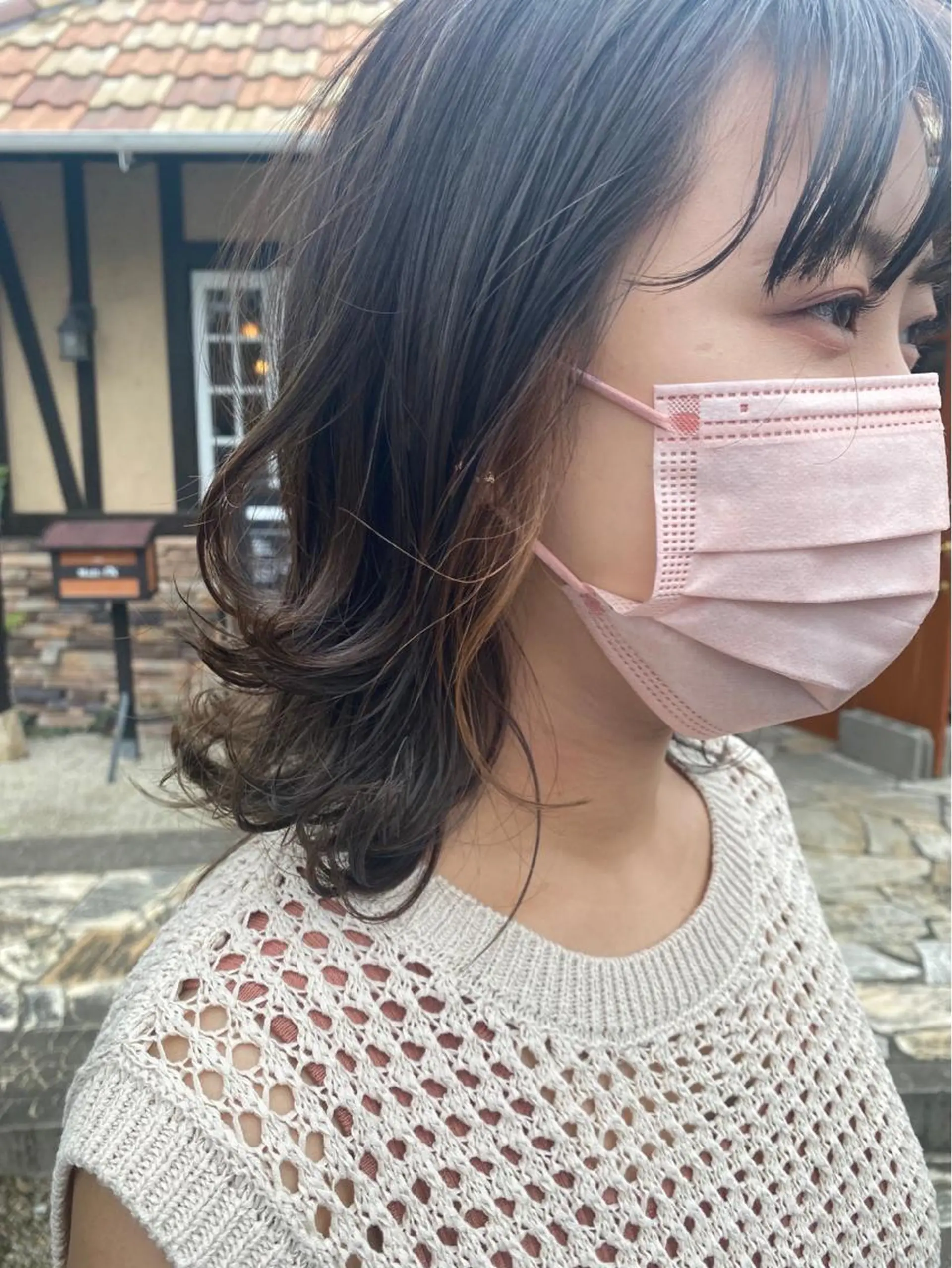 ミディアム 藤井 沙季のヘアスタイル