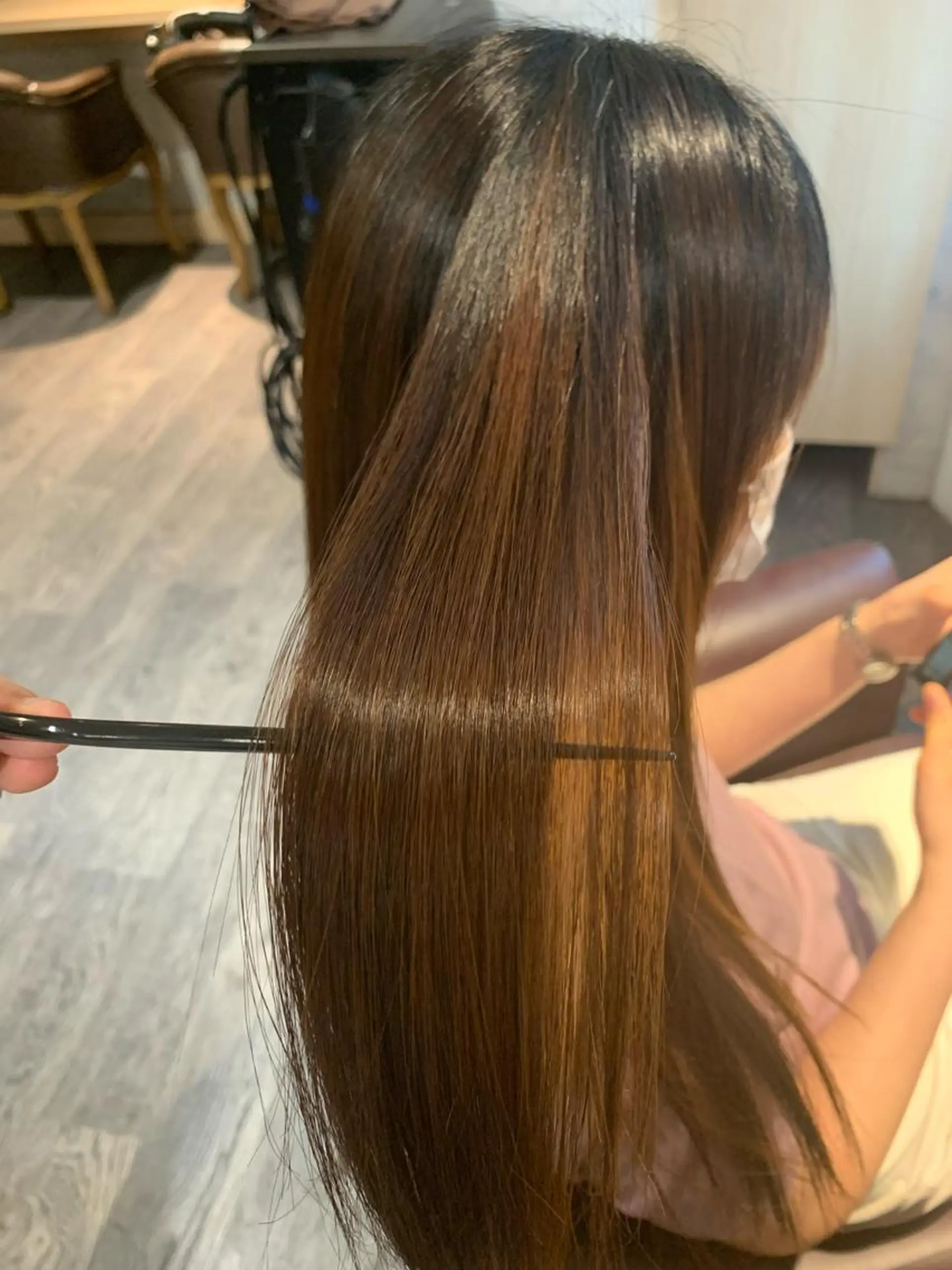 ロング 中川歩　髪質改善 ツヤカラー【横浜】のヘアスタイル