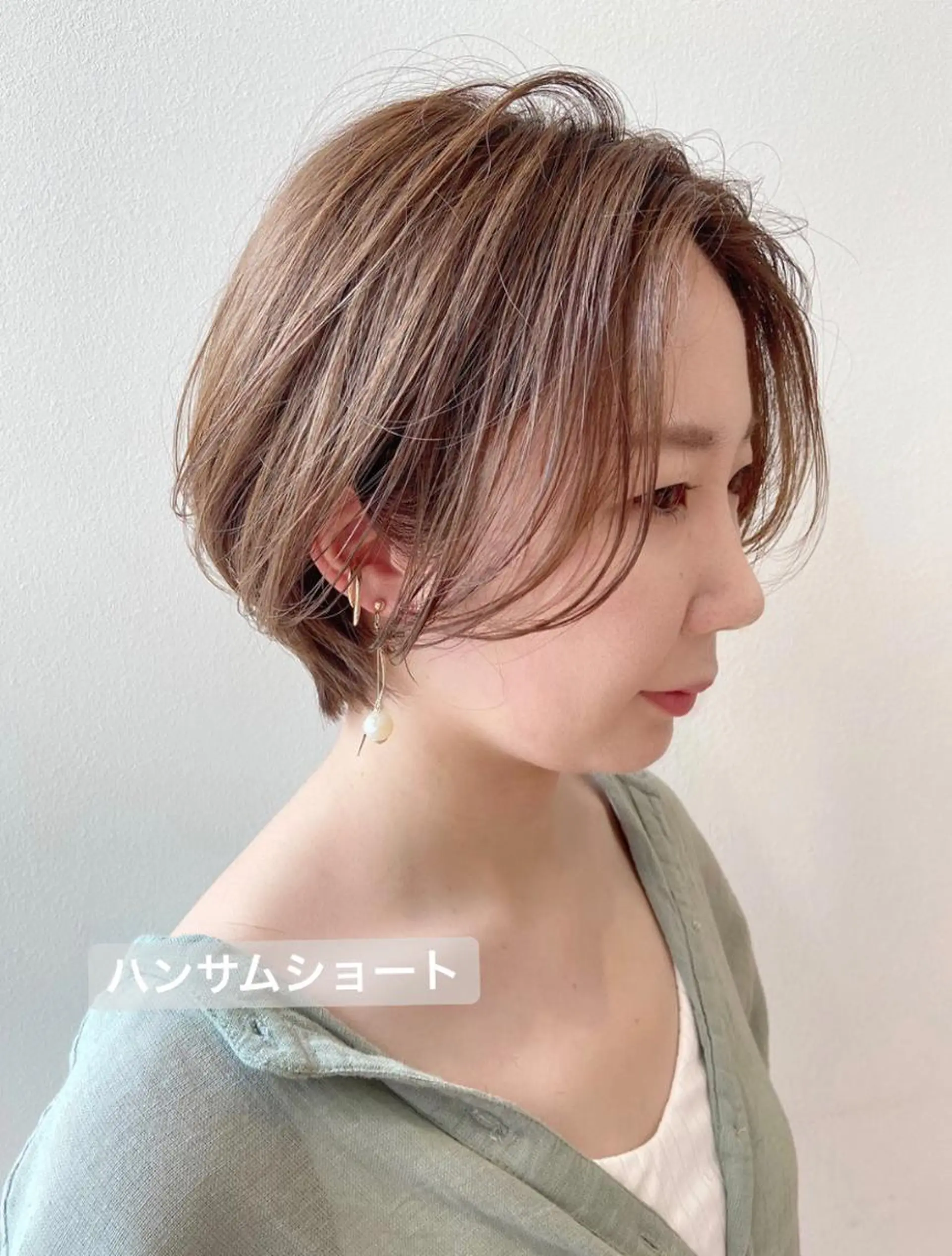 ショート カラー ハンサムショート ショートヘア 木下 奈々のヘアスタイル