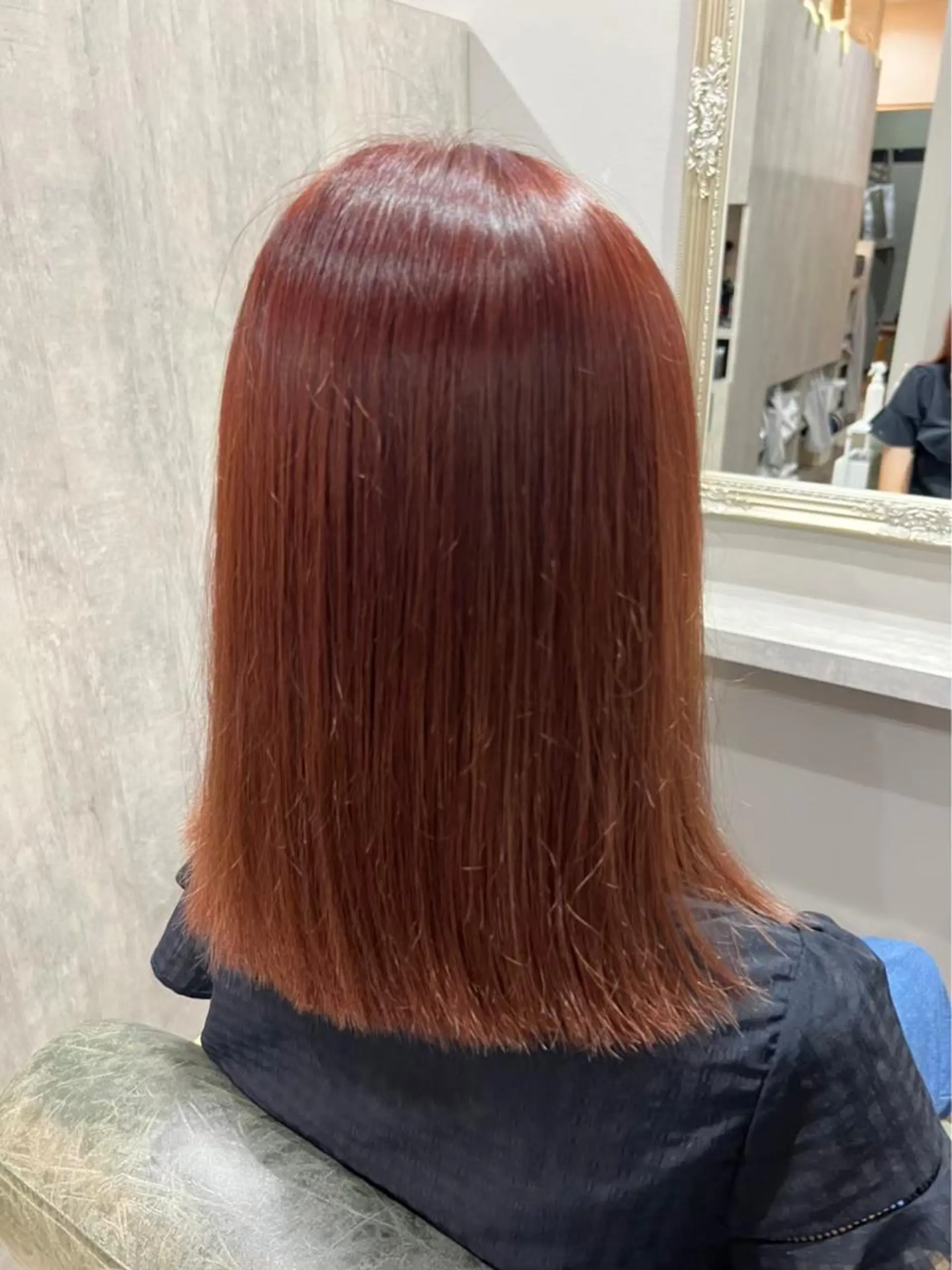 ミディアム カラー 阪口 萌のヘアスタイル