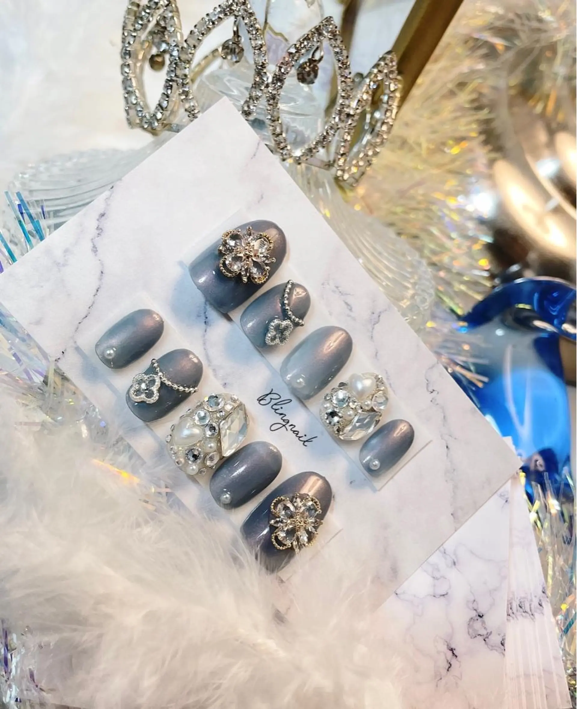 ネイル 23時まで❤︎韓国、 ワンホンネイルのネイルデザイン