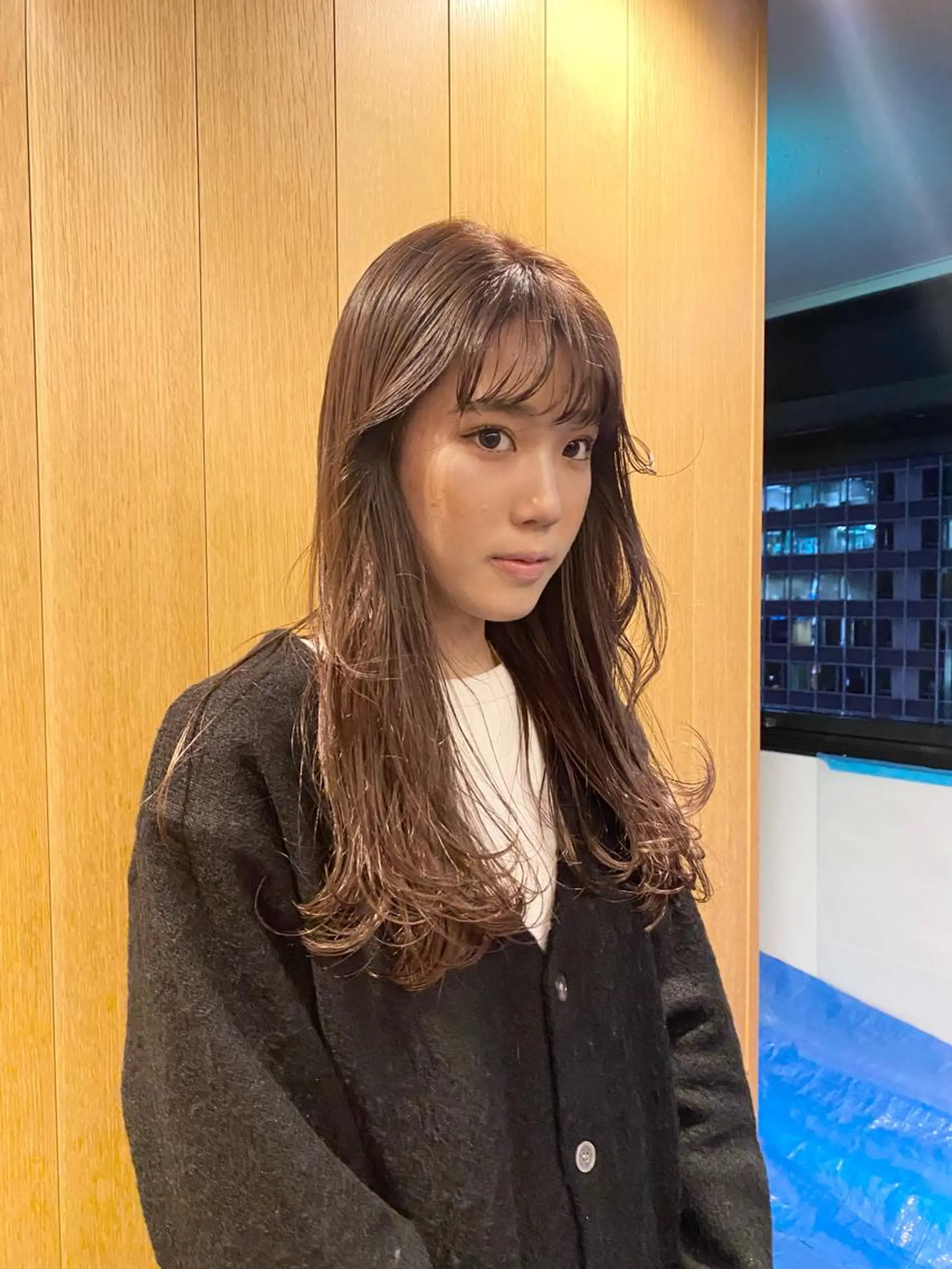 セミロング デザインカラー/ボブ ブリーチカラー/ユリのヘアスタイル