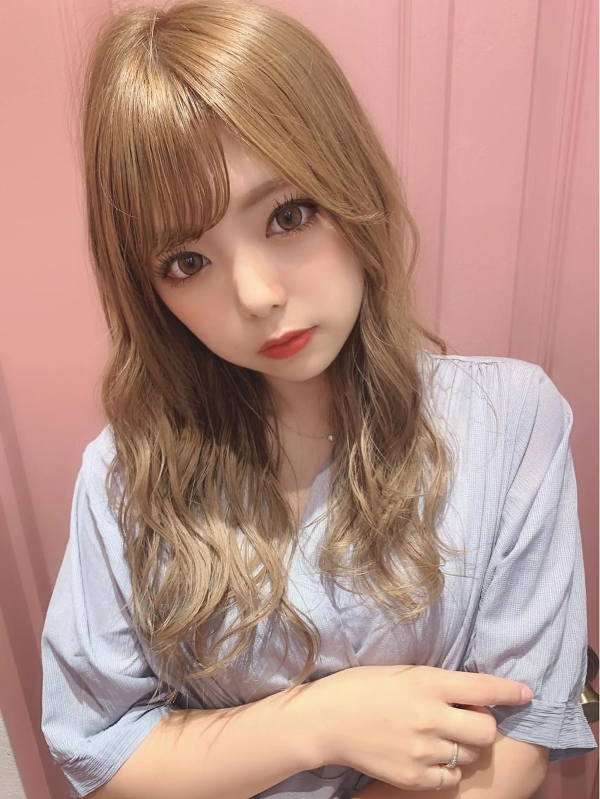 ミディアム カット ヘアカラー トリートメント 代表山口ひな 髪質改善のプロのヘアスタイル