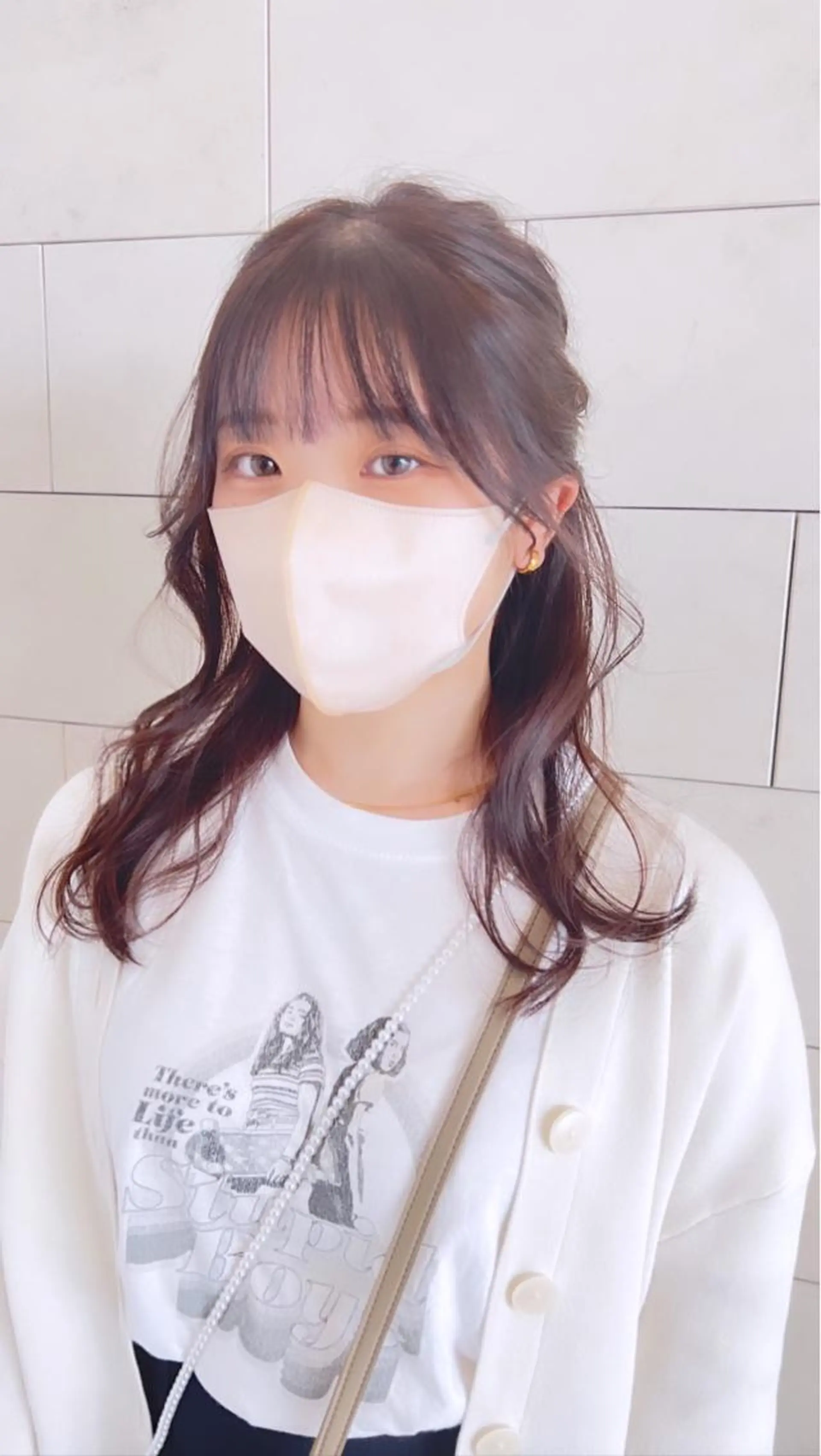 ミディアム フルガキ ハルカ天神美容室のヘアスタイル