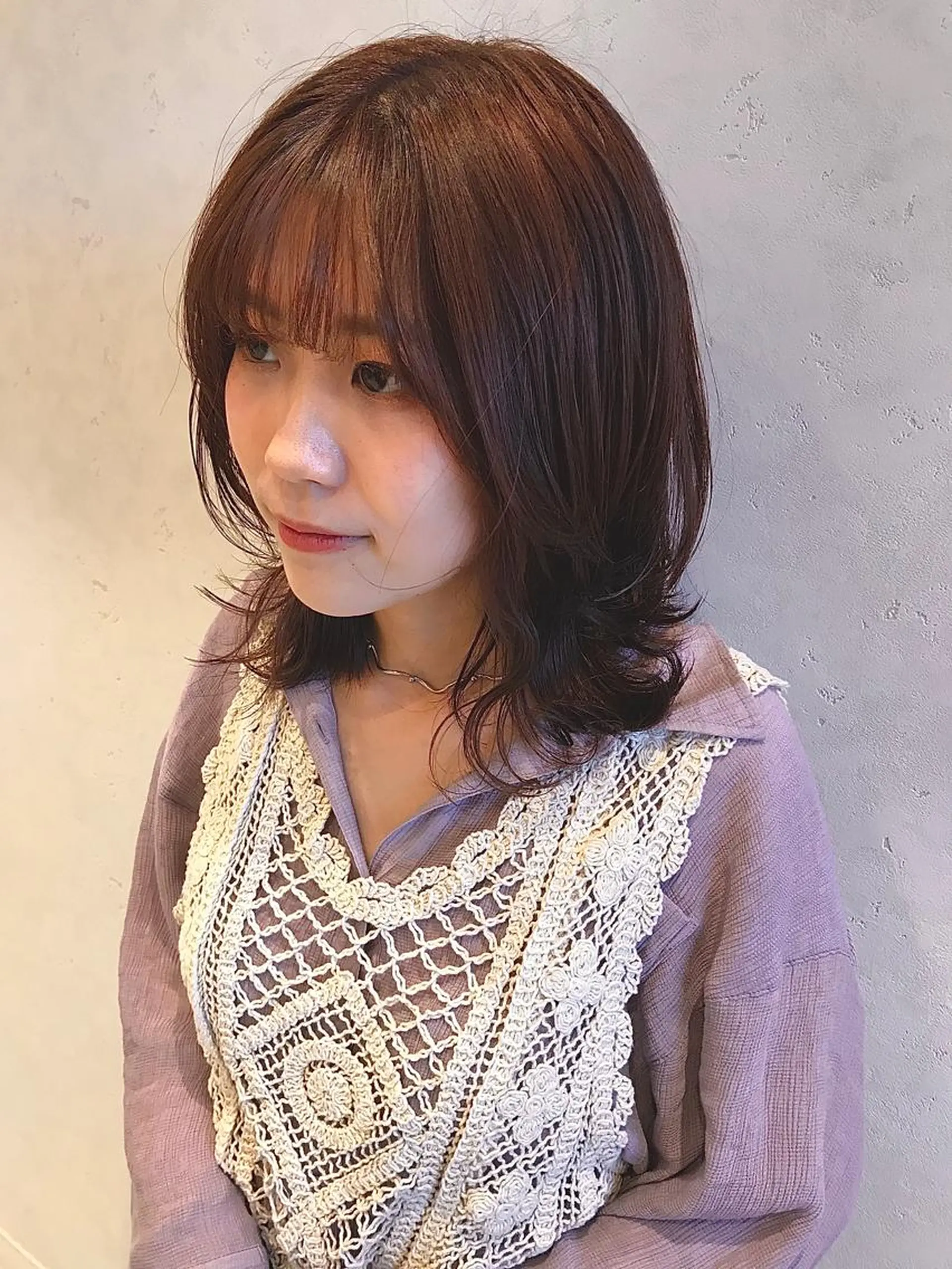 カラー nono/パーマ /顔まわりカット🐈のヘアスタイル