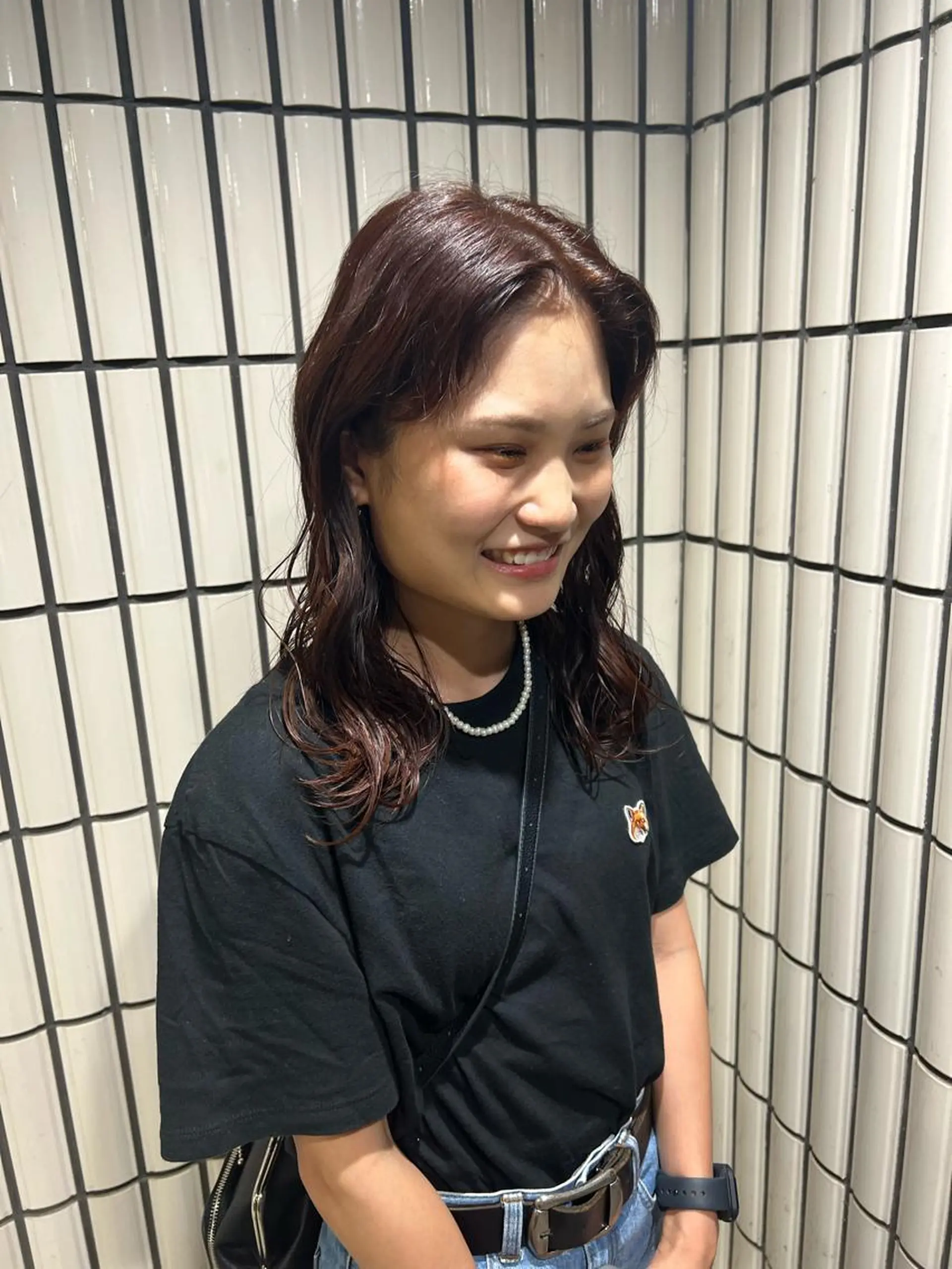 セミロング カラー 舟橋耀/ブリーチカラ ー/レイヤーカットのヘアスタイル