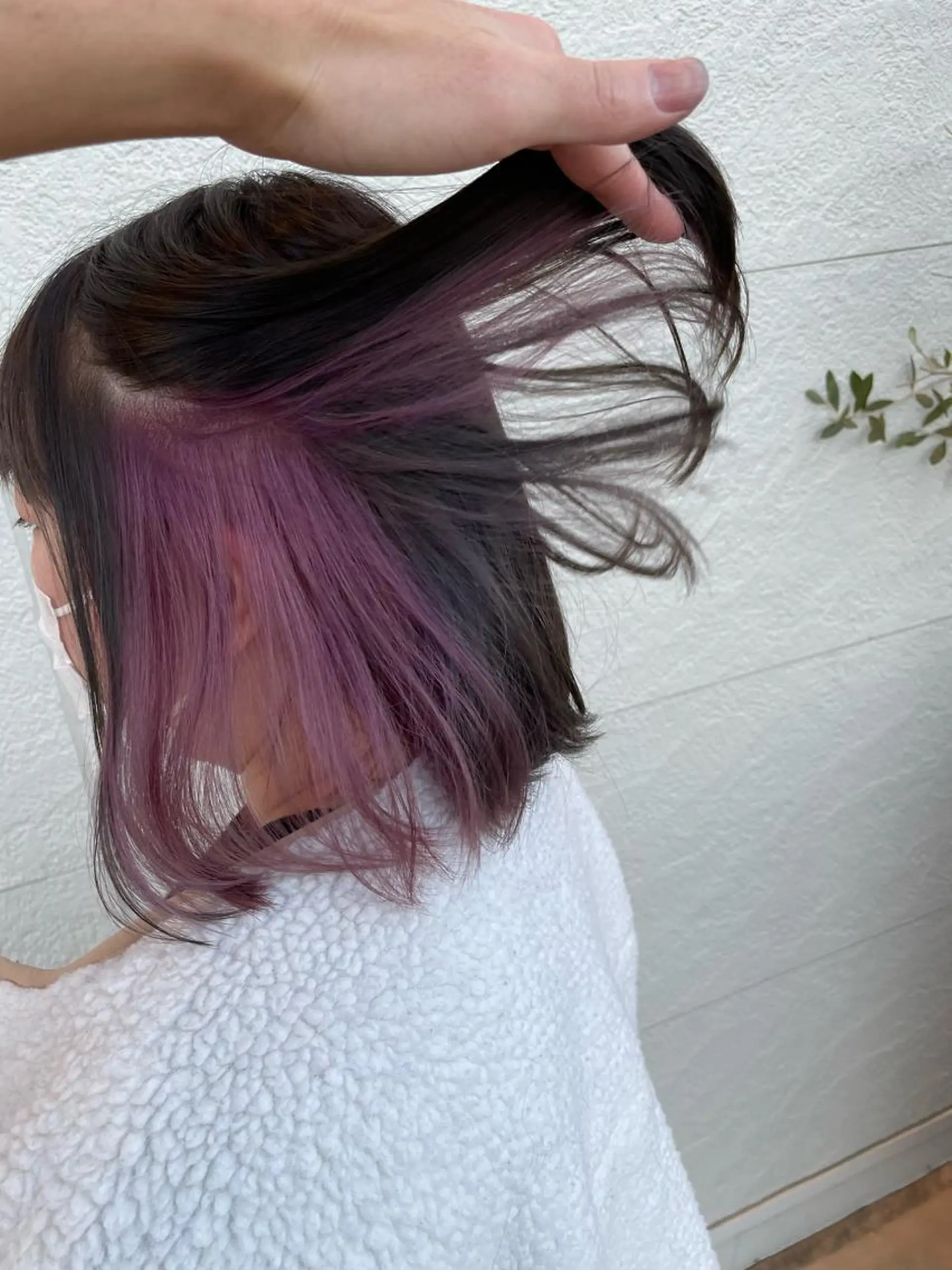 ミディアム カラー インナーカラー カット ヘアカラー 鵜飼 真伍のヘアスタイル