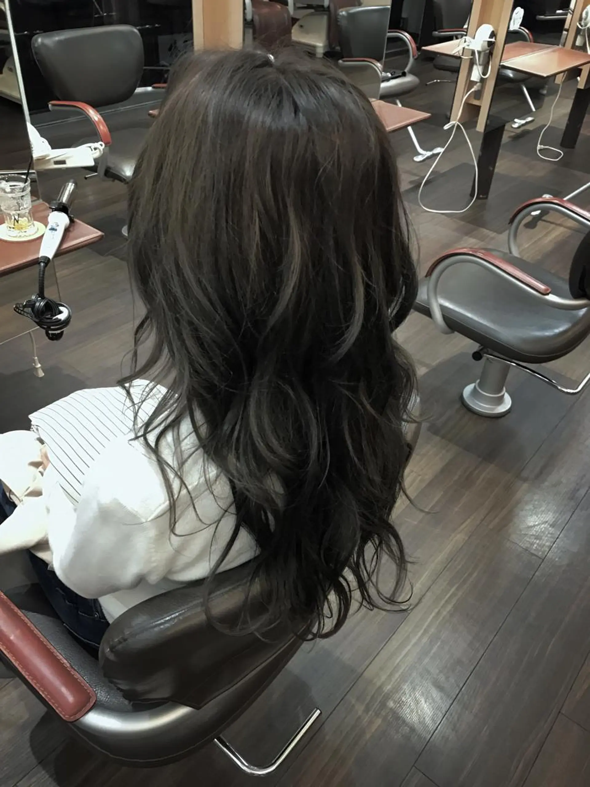 ロング カラー ハイライトカラー ハイライト 西川 佑樹のヘアスタイル