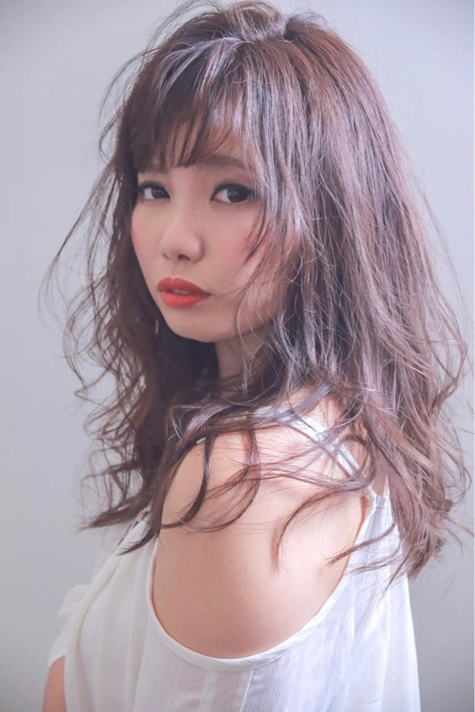 セミロング カラー ヘアカラー トリートメント 伊藤 裕貴のヘアスタイル