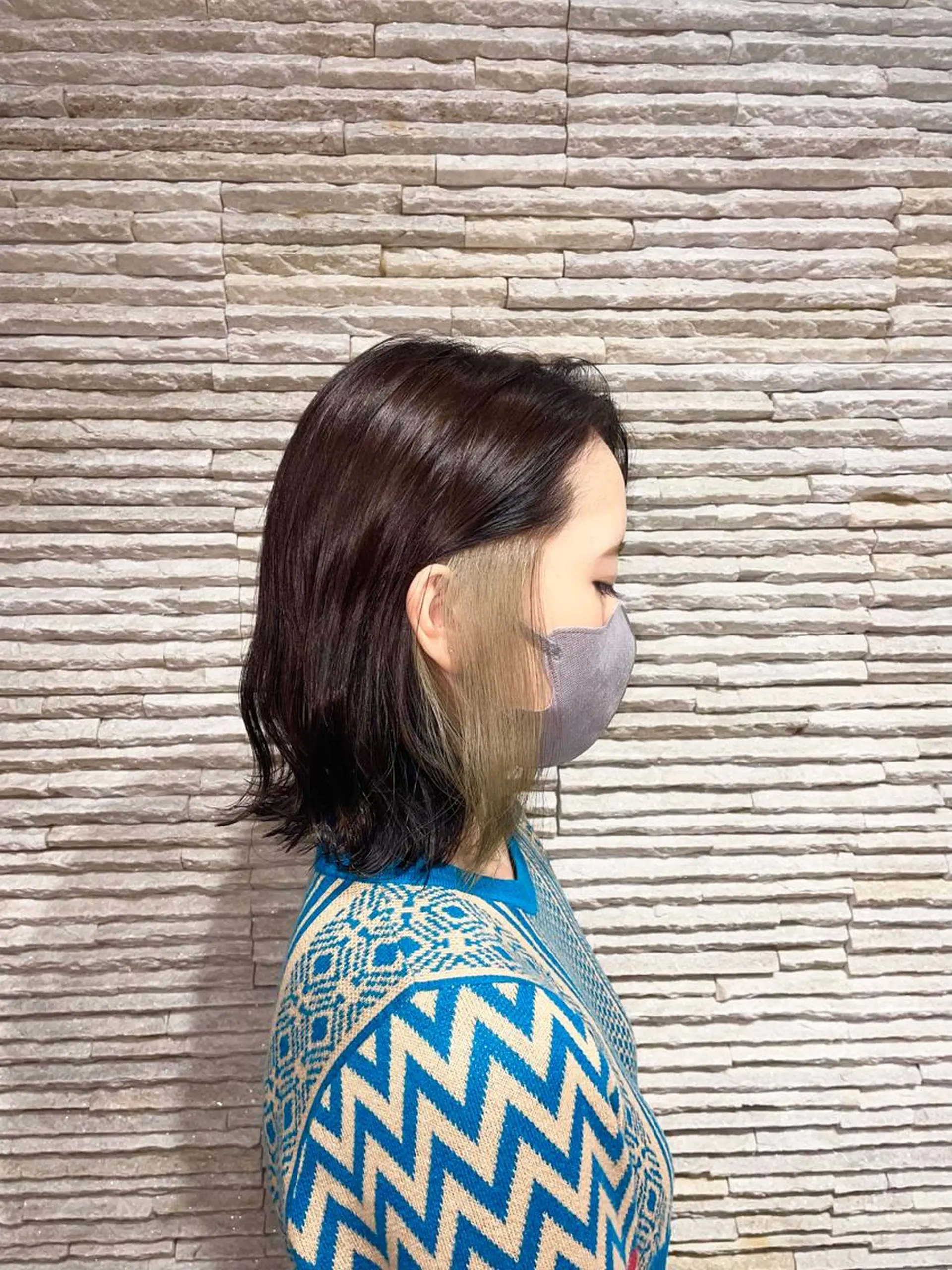 ミディアム カット ヘアカラー 嶋田 ゆきのヘアスタイル