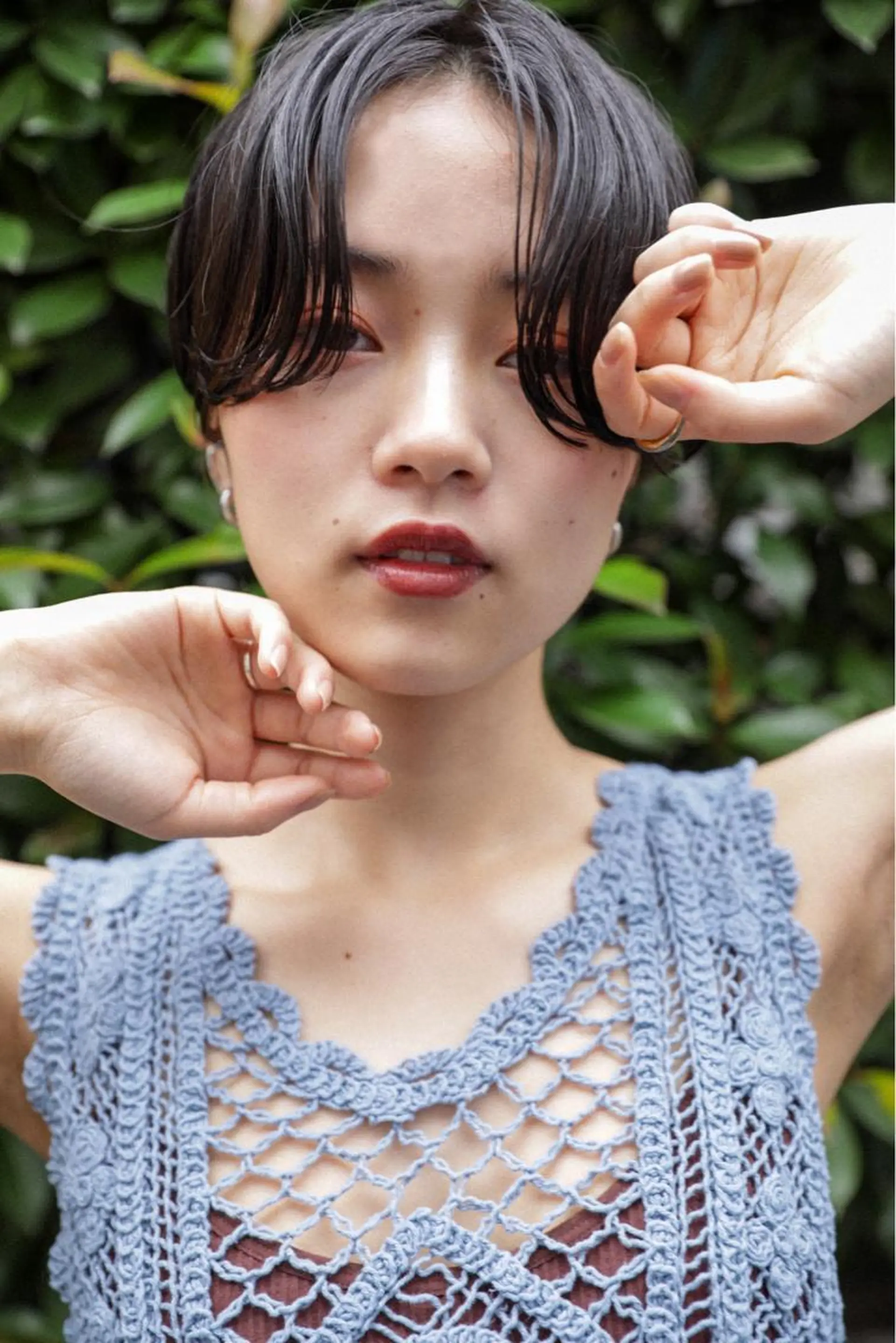ショート カラー ハンサムショート ショートヘア 岡安優太 顔まわり似合せが得意のヘアスタイル