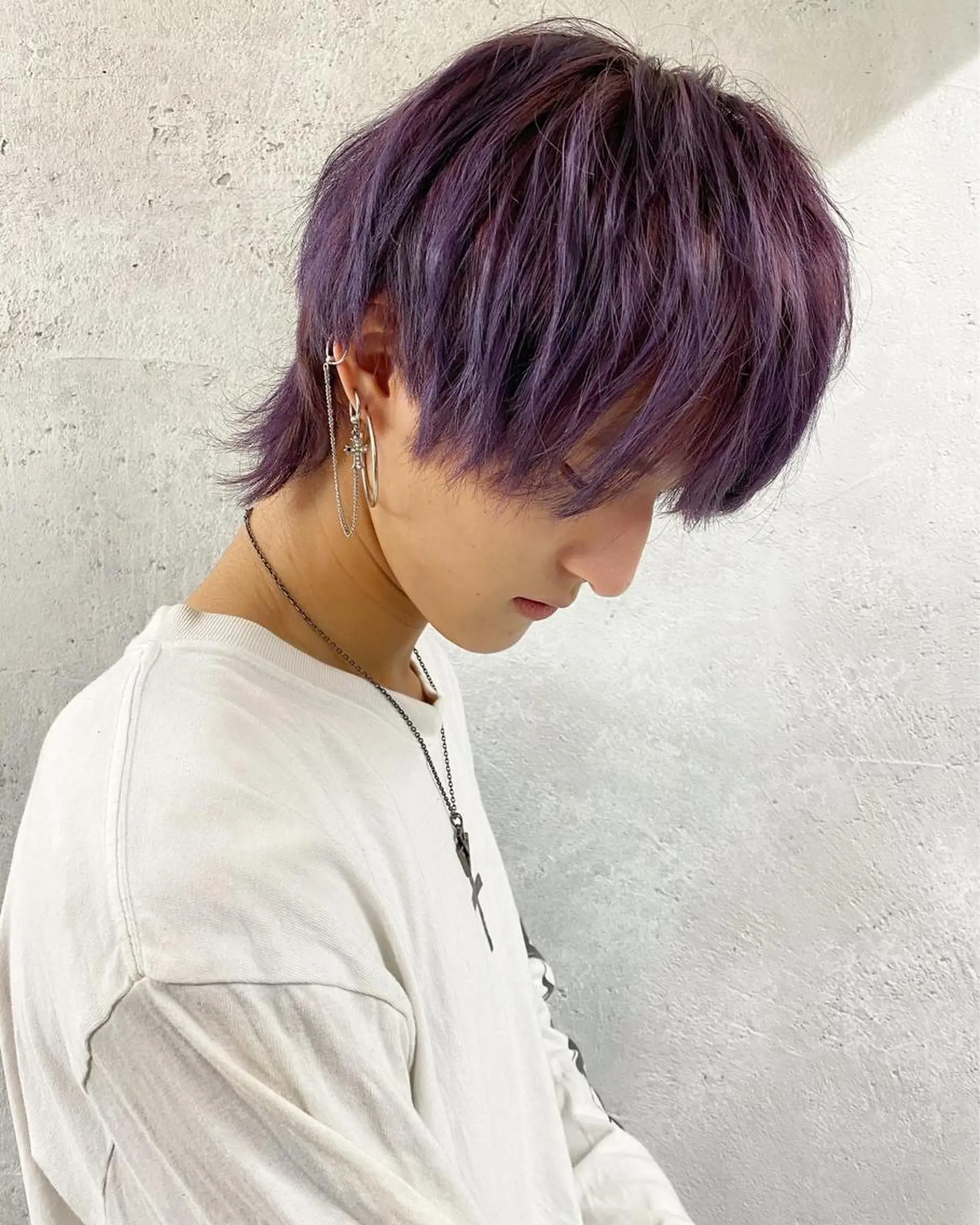 ミディアム カラー パーマ ヘアアレンジ メンズ 【池袋/スパイキー ショート】ⓝⓘⓜⓤのヘアスタイル