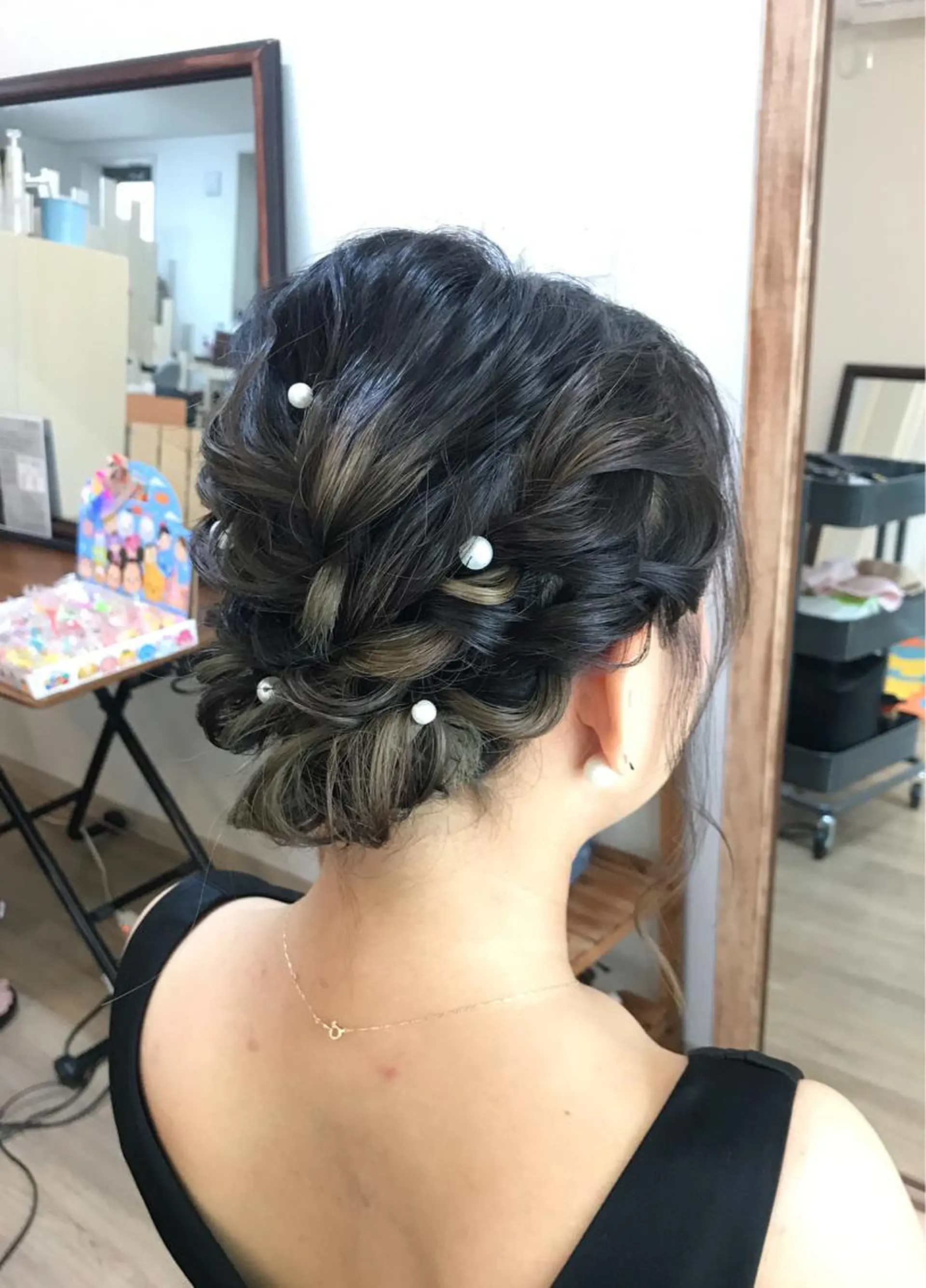 ミディアム ヘアアレンジ 早朝✨ヘアセット 着付け/清水玲歌のヘアスタイル