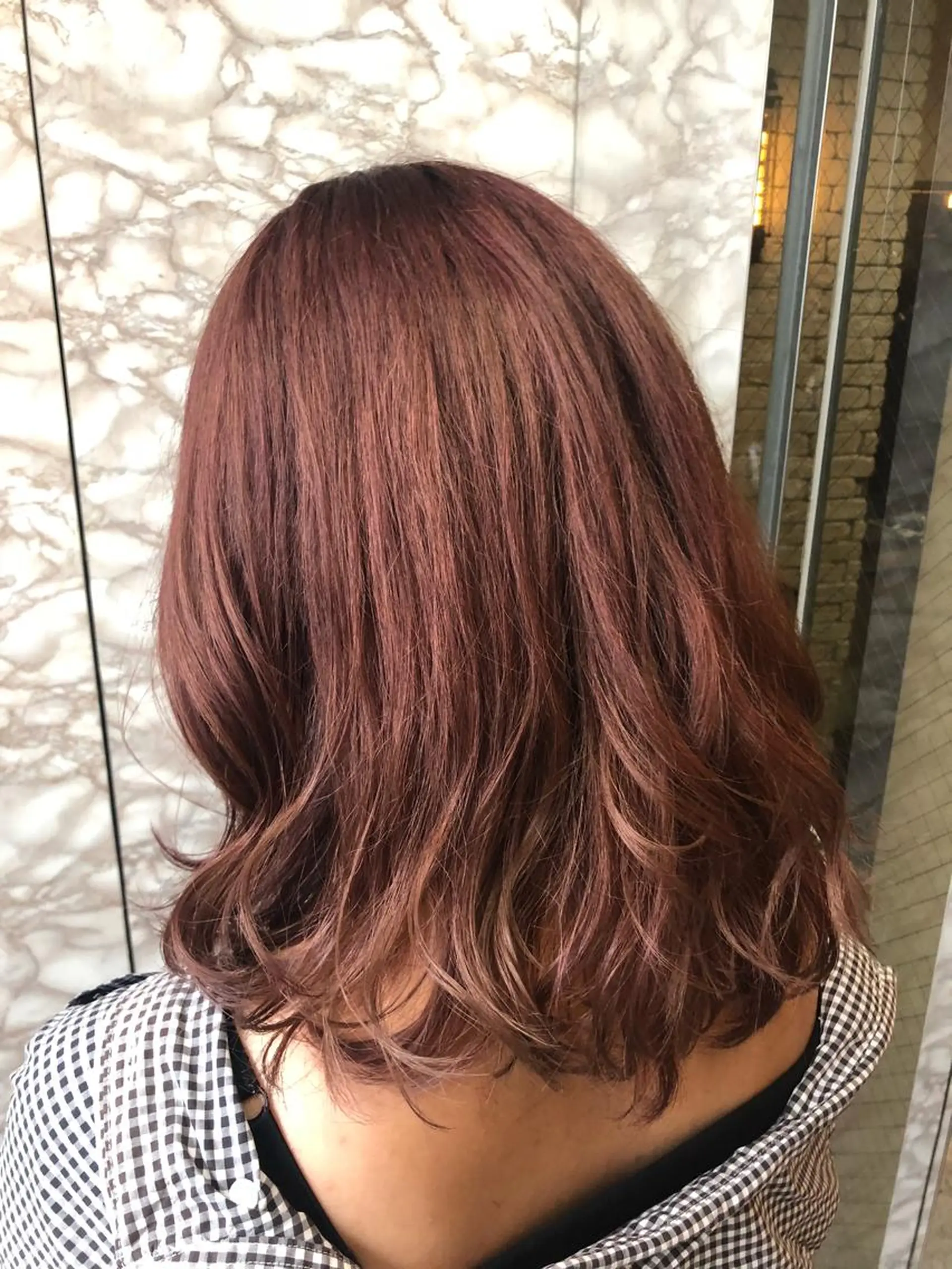 ミディアム カラー ヘアアレンジ ミニボブ/ブリーチ 🌈MISATOのヘアスタイル