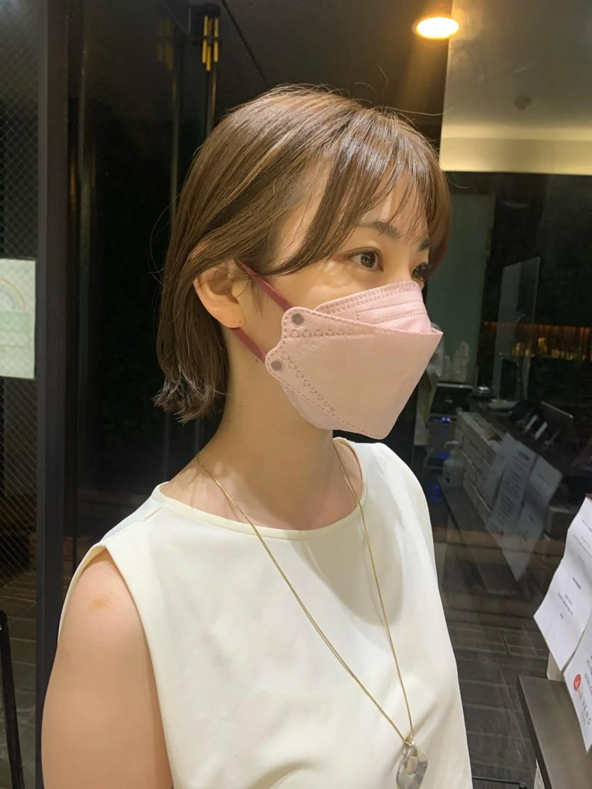 ショート タンバルモリパーマ 礒井メンキのヘアスタイル