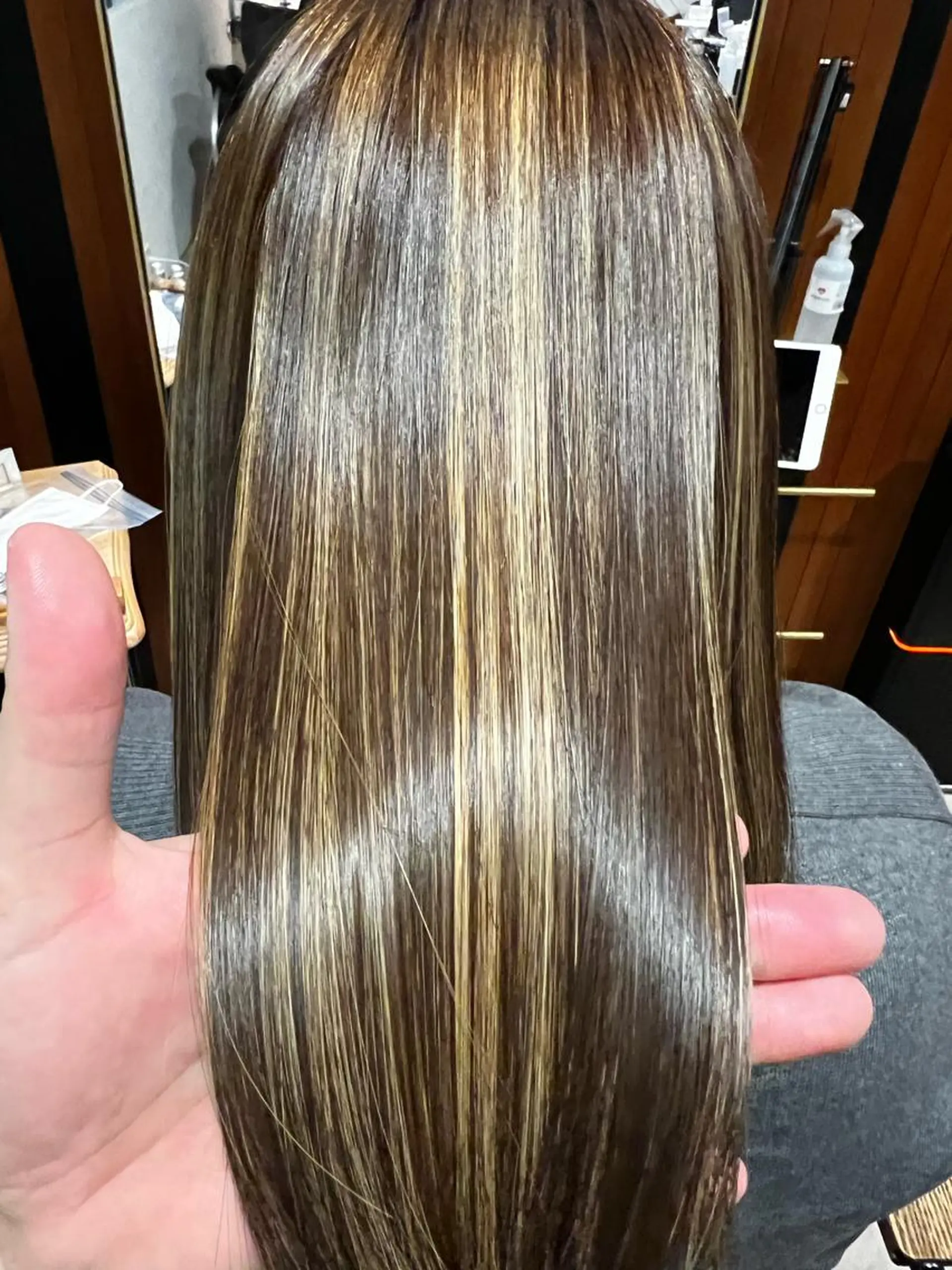 ミディアム ハイライト 縮毛矯正 トリートメント 縮毛矯正&髪質改善 MAILHAIRのヘアスタイル