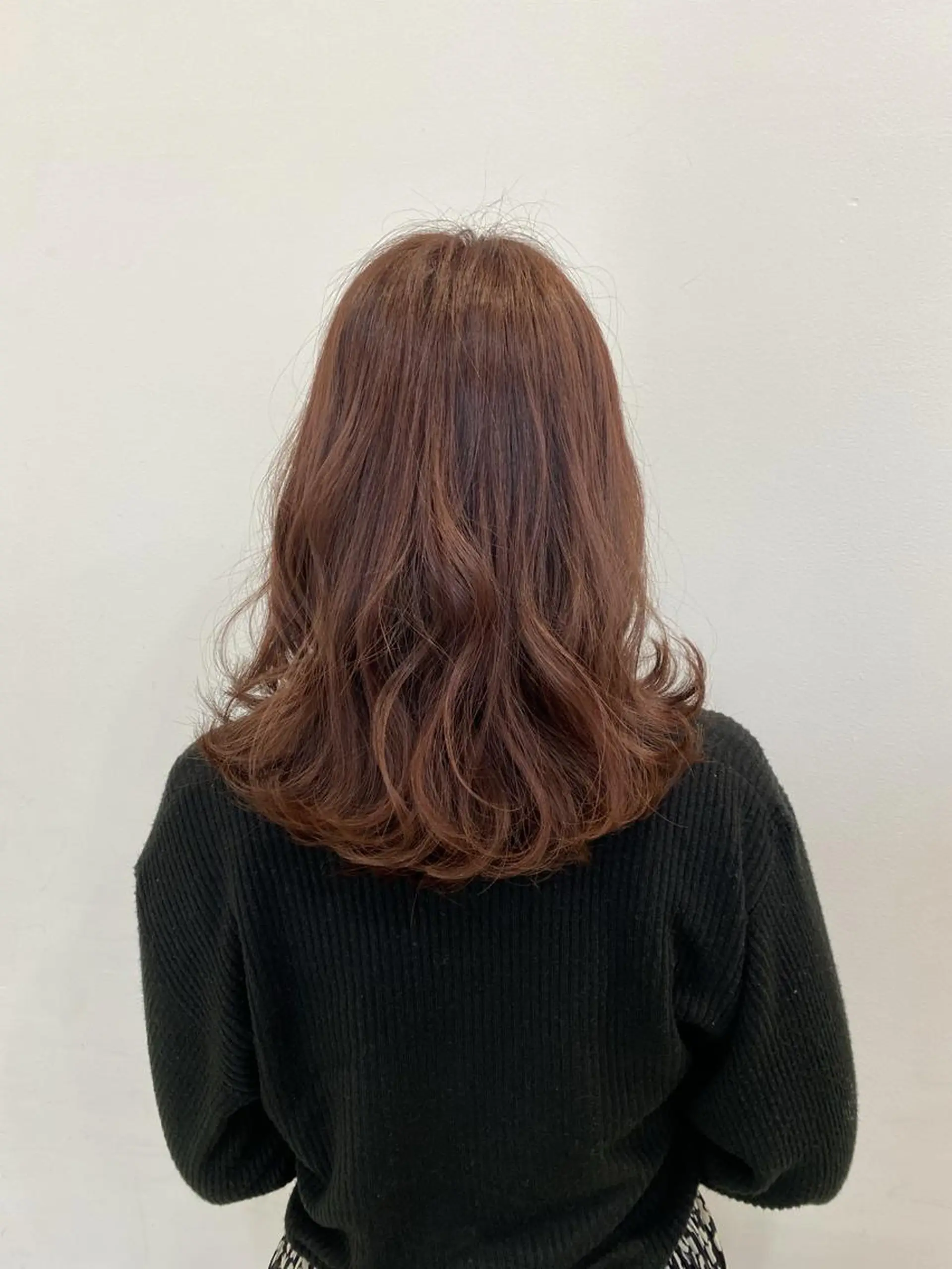 ロング オレンジブラウン カラーモデル募集中！ 奥出　紗永のヘアスタイル