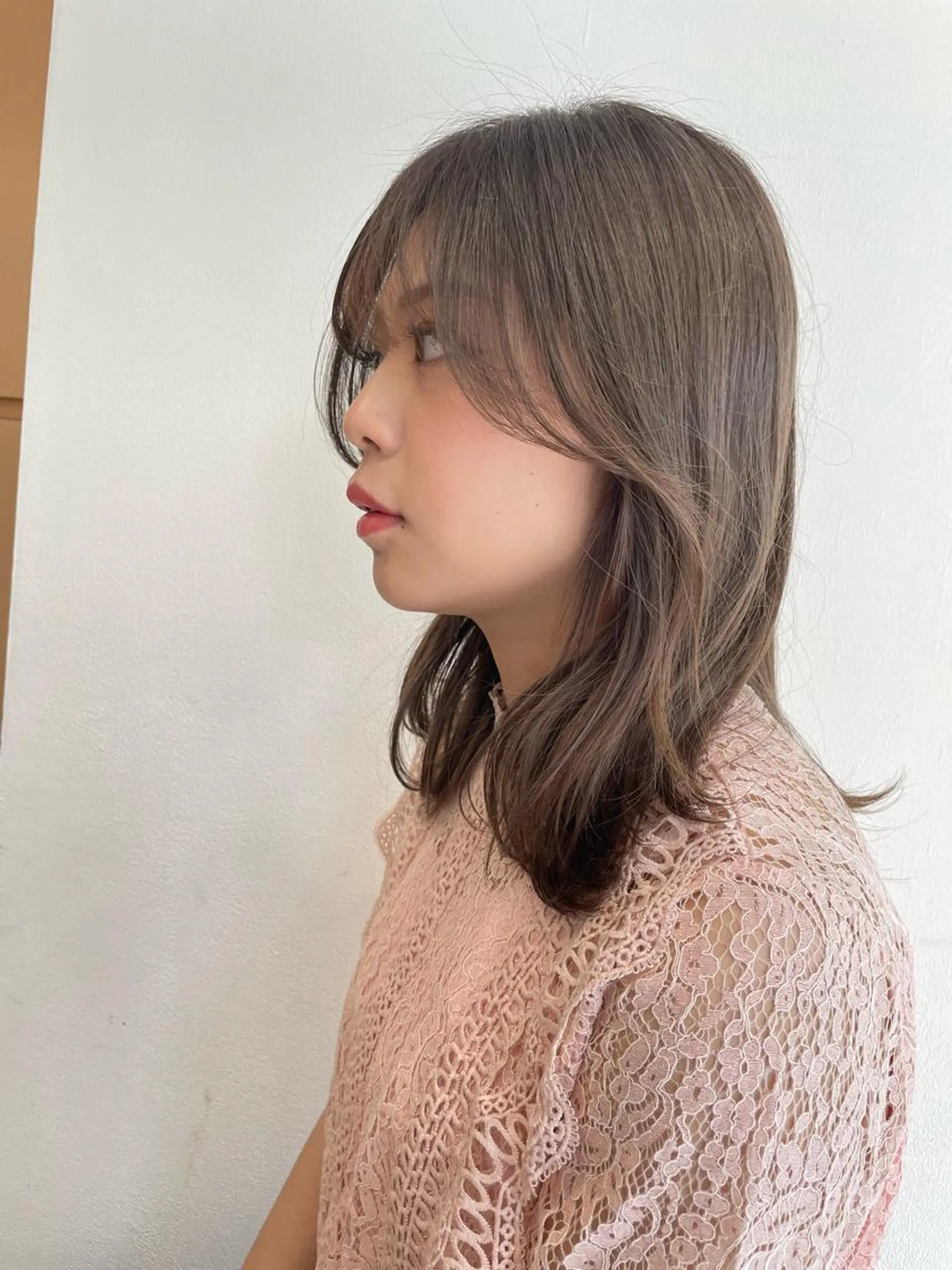 ミディアム 似合わせカット 迫留由弥のヘアスタイル