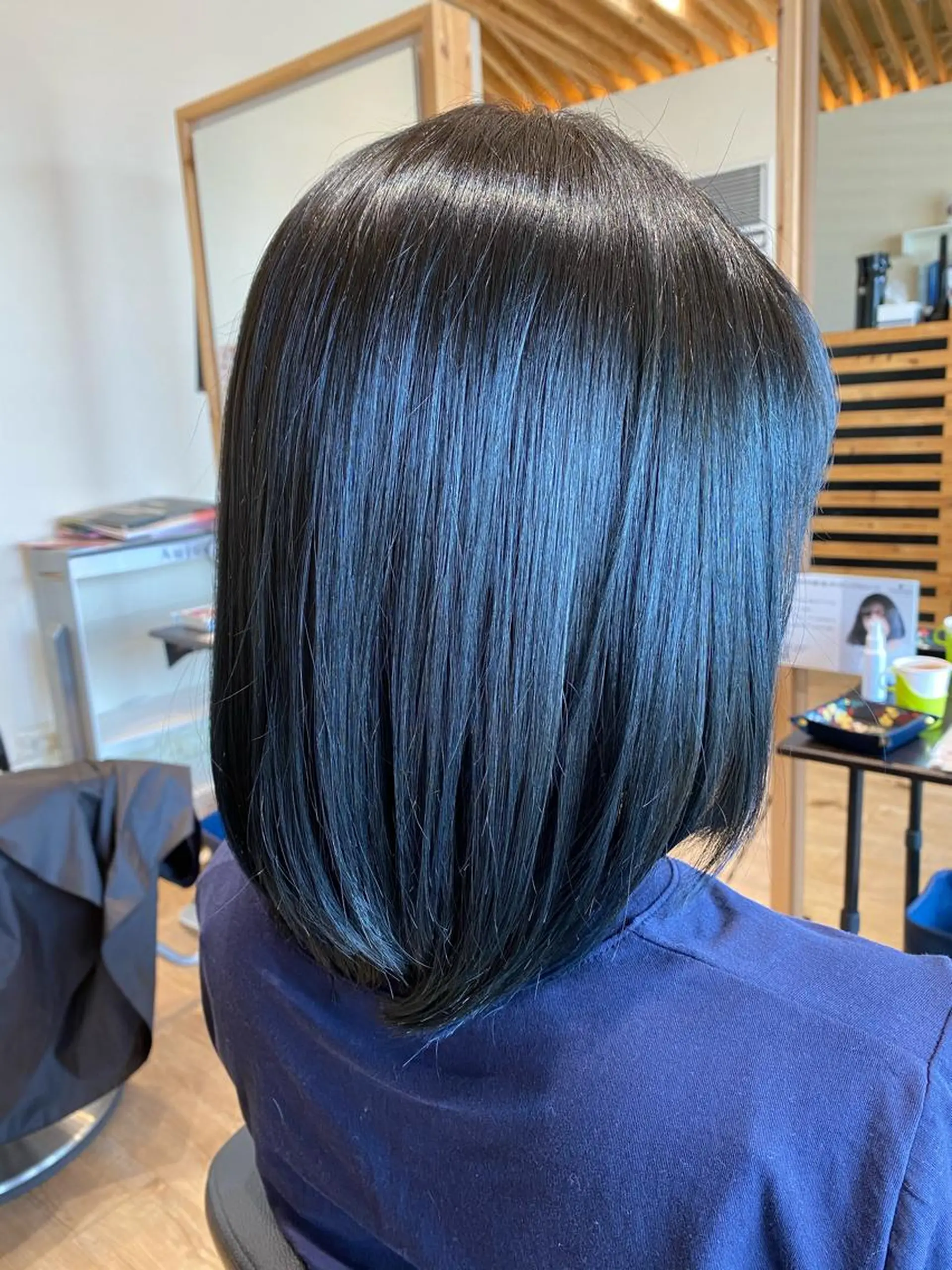 セミロング カラー 関口 友行のヘアスタイル