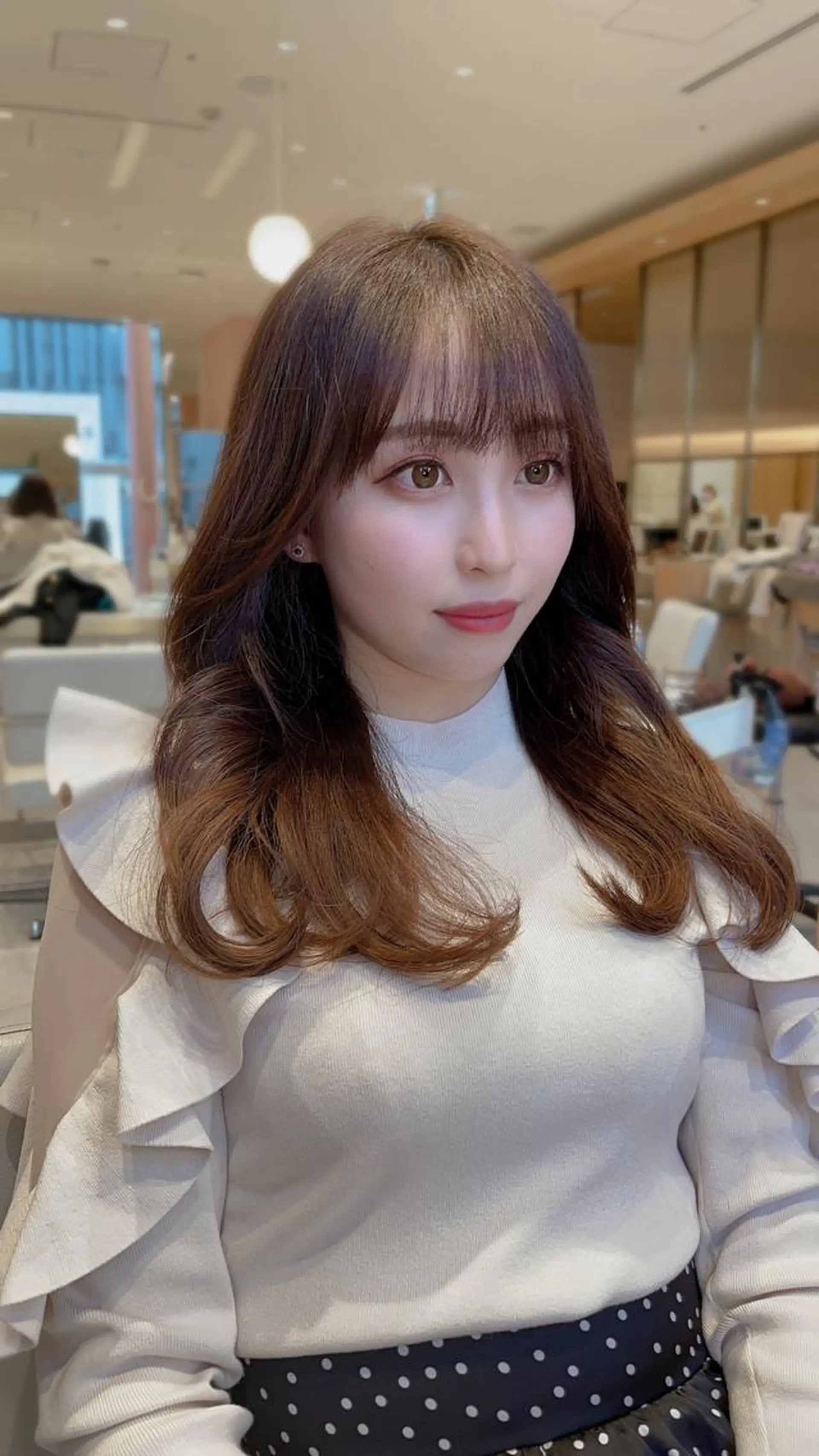 セミロング 顔周り特化/韓国ヘア /レイヤー/吉野幸大のヘアスタイル