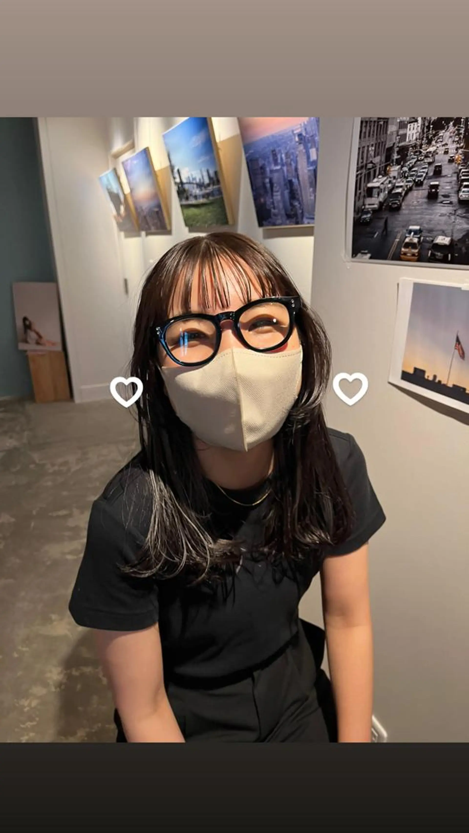 ロング カラー ヘアアレンジ 透明感カラー robe所属・robe 田中 実友のヘアスタイル