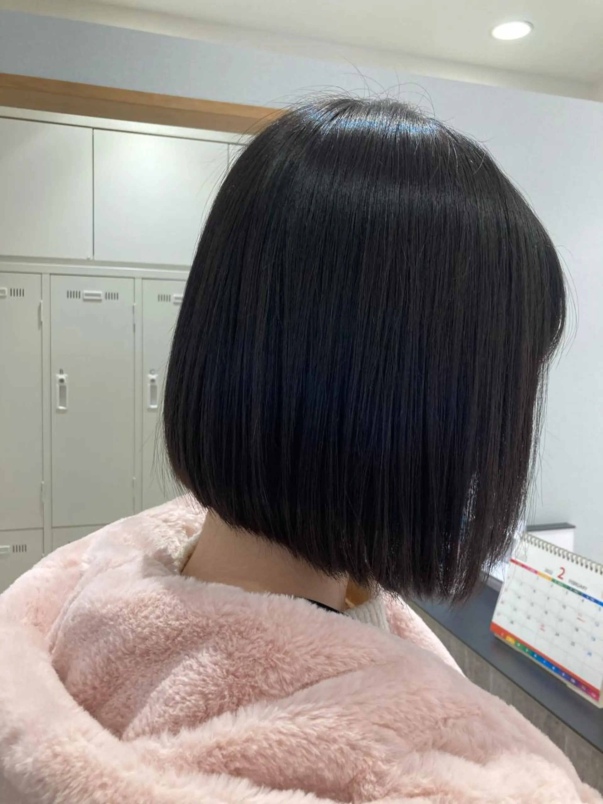 ショート カラー 前下がりボブ ボブ カット cyan SANAMIのヘアスタイル