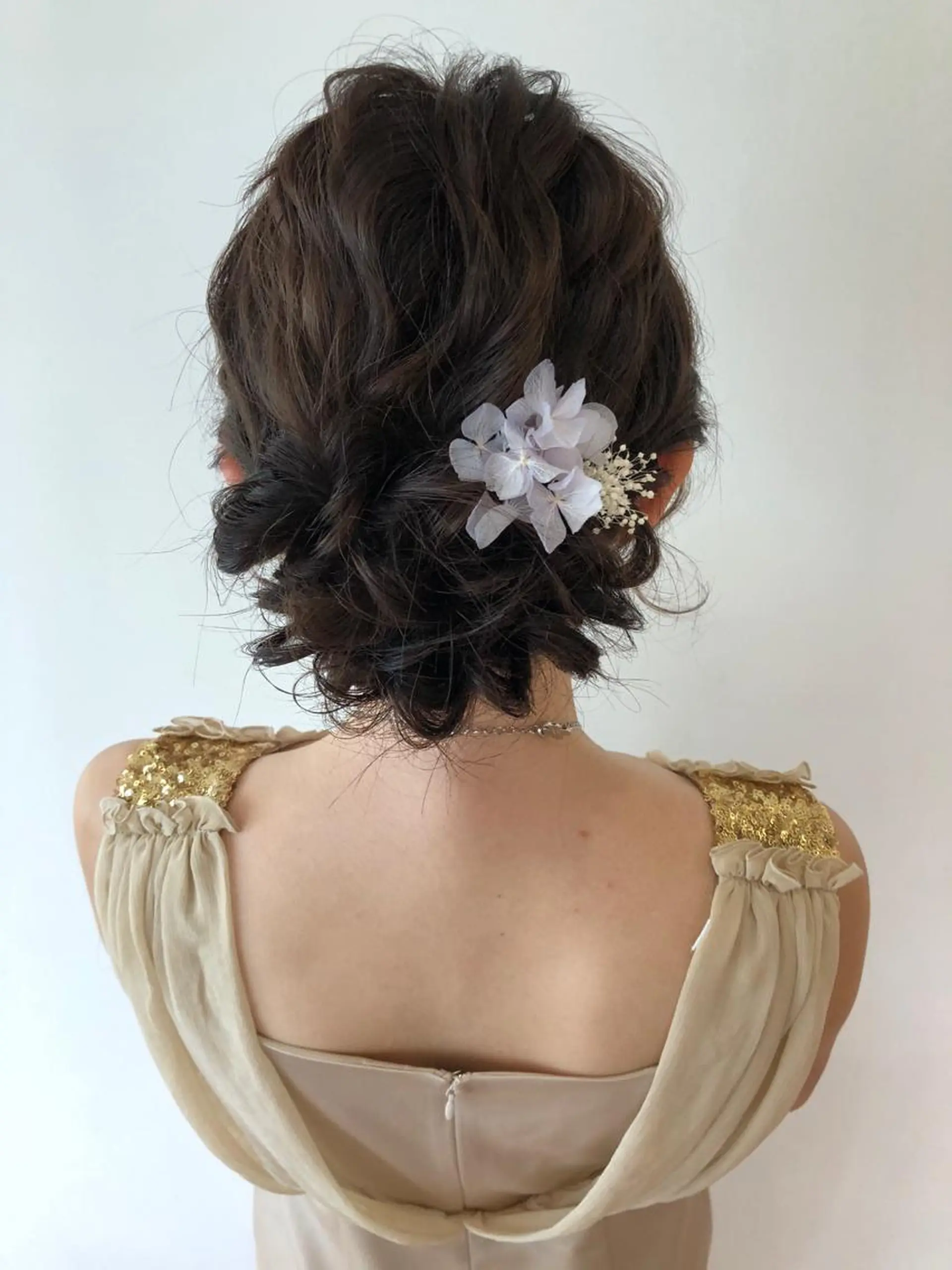 セミロング ヘアアレンジ 梅田 千亜希のヘアスタイル