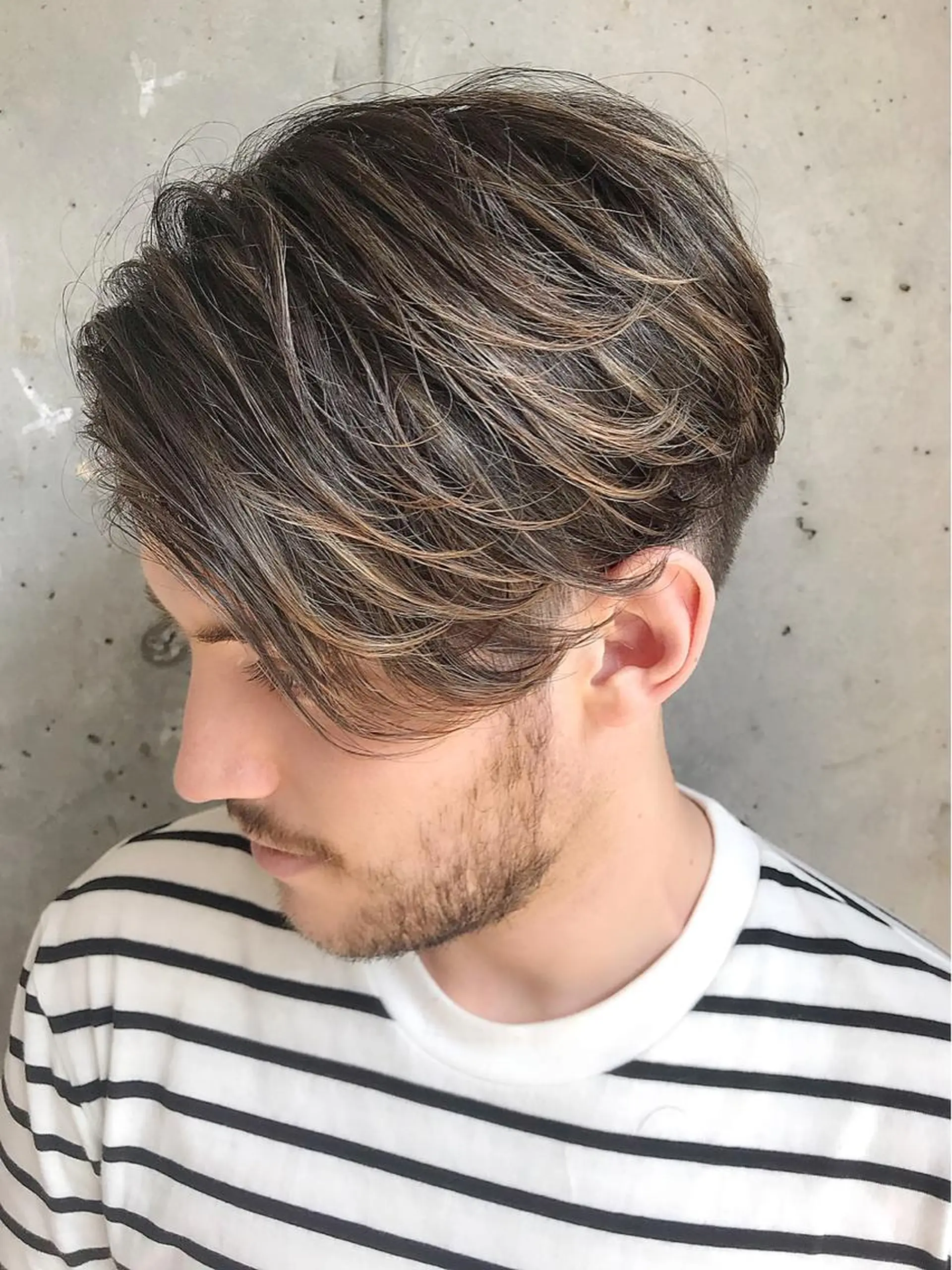 ミディアム カラー メンズ シールエクステ 🪽CHIAKIのヘアスタイル