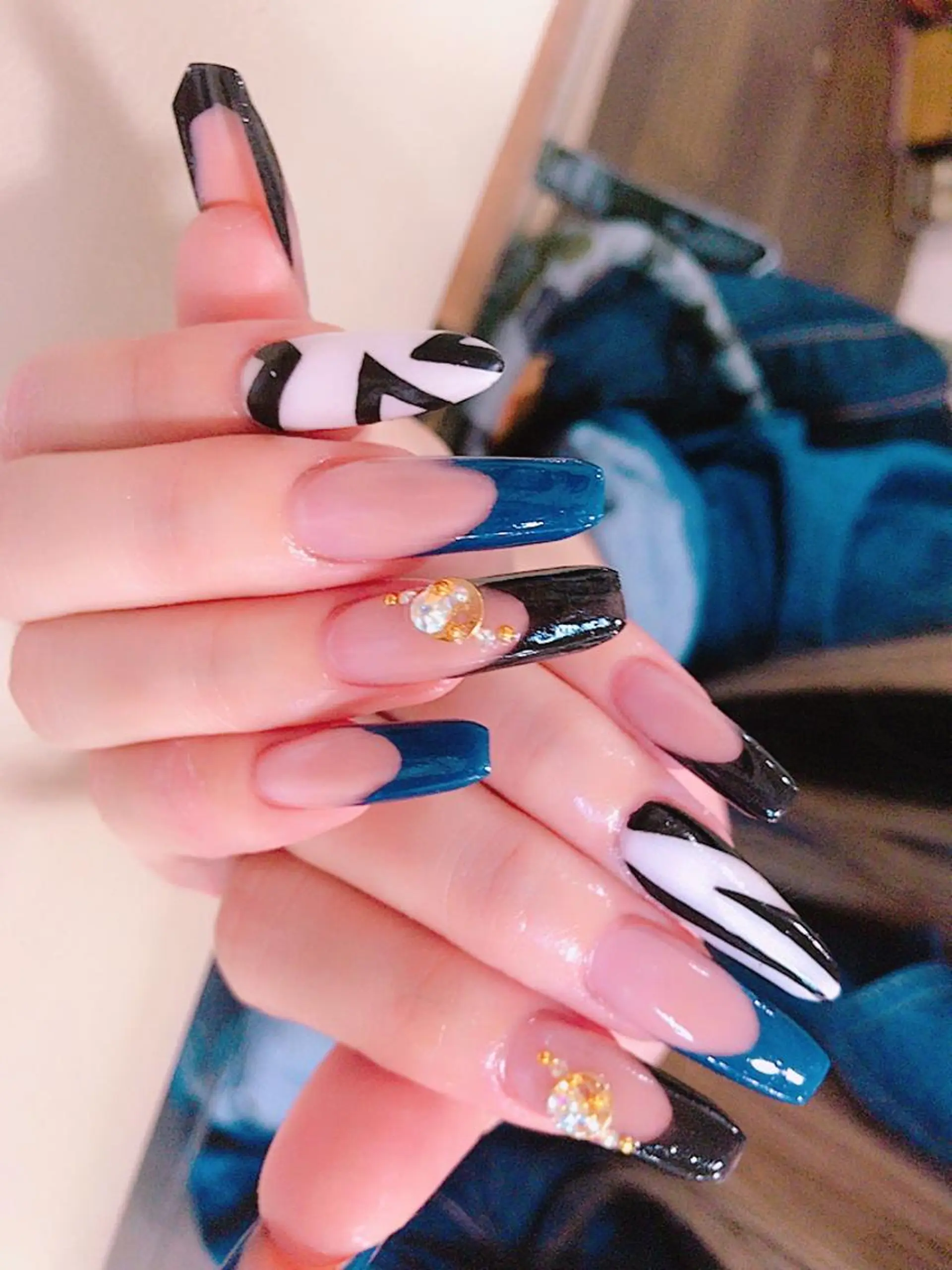 ネイル フレンチネイル スカルプネイル wooone nail.yumiのネイルデザイン