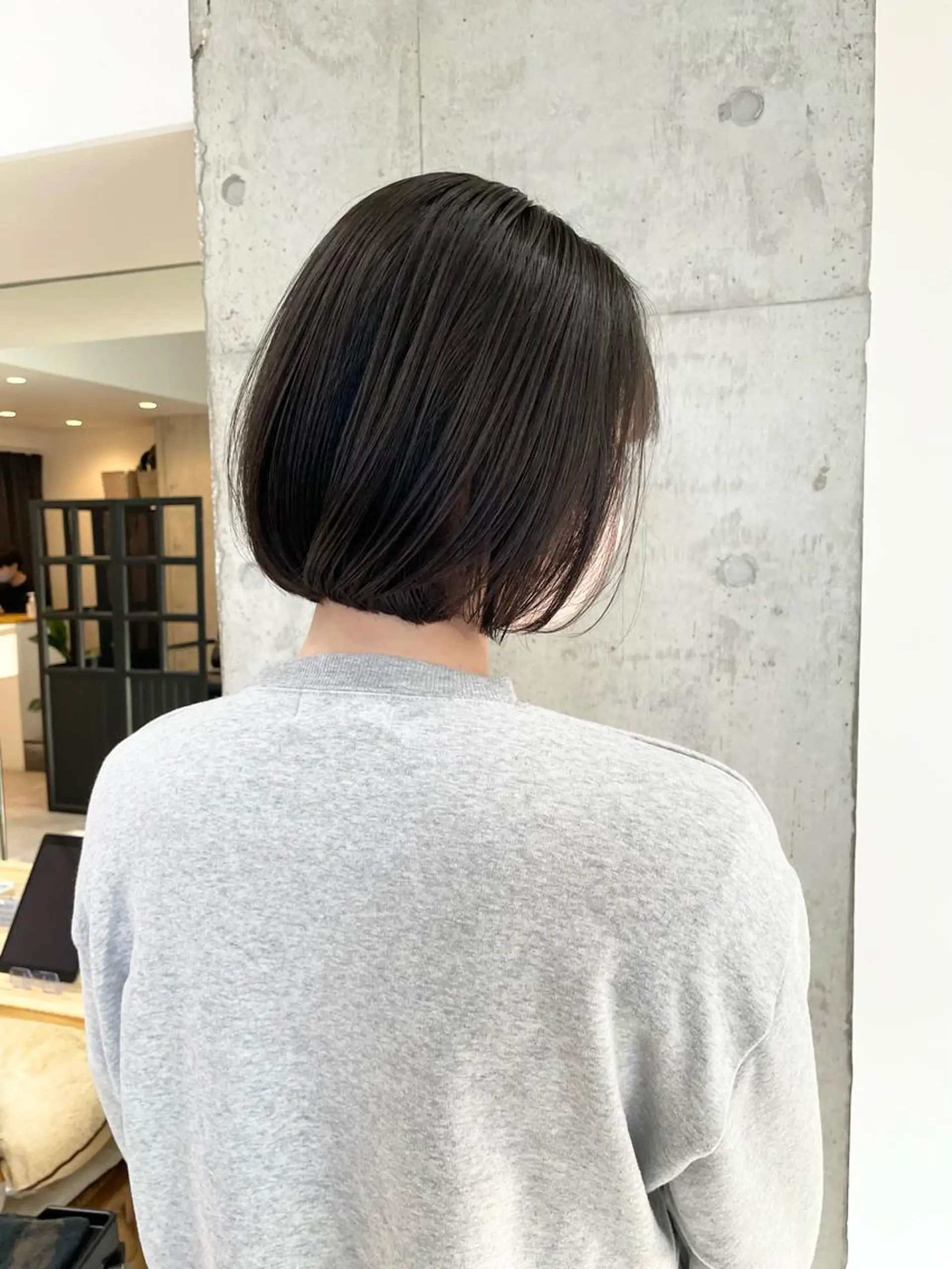 ショート ボブ ヘアカラー トリートメント ✨透明感カラー/縮毛 恵比寿HAYATO✨のヘアスタイル