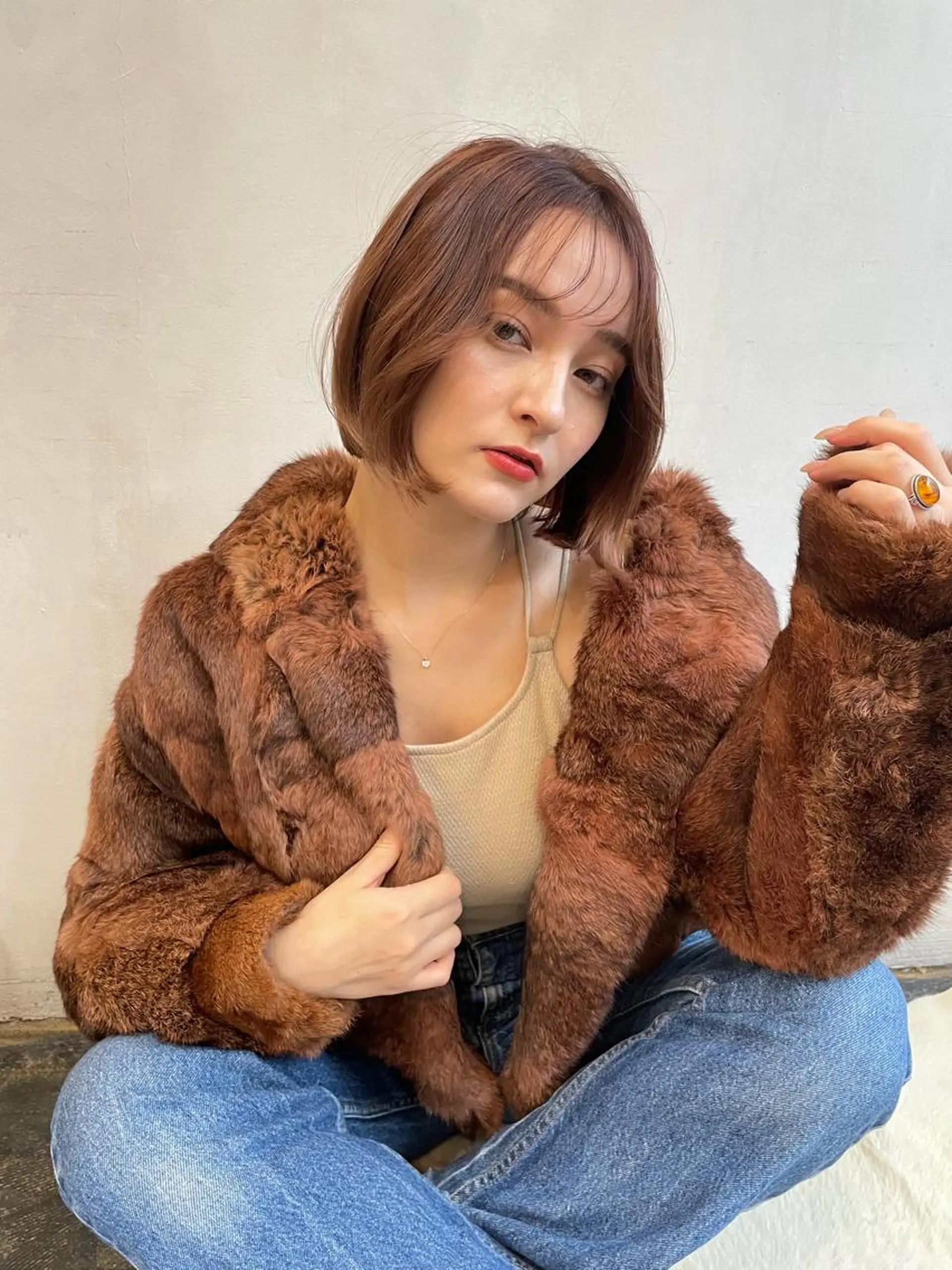 ショート カラー カット ヘアカラー トリートメント ショート/ボブ/ 心斎橋/宮脇美奈のヘアスタイル