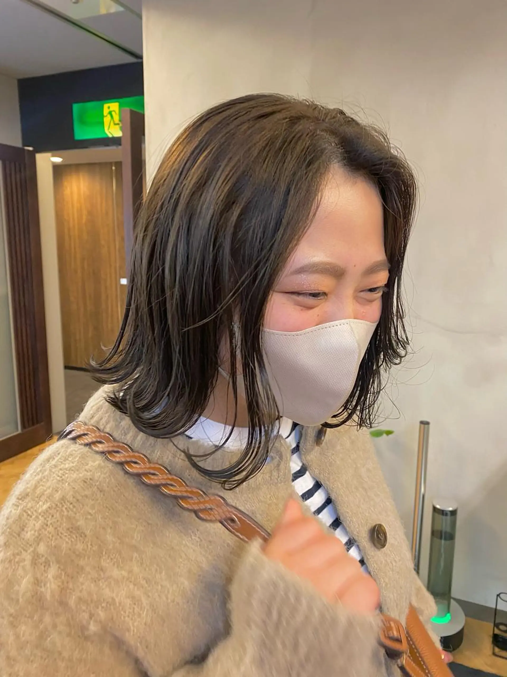 ミディアム カラー ハル🌸柔色/ ブリーチなし/艶髪のヘアスタイル