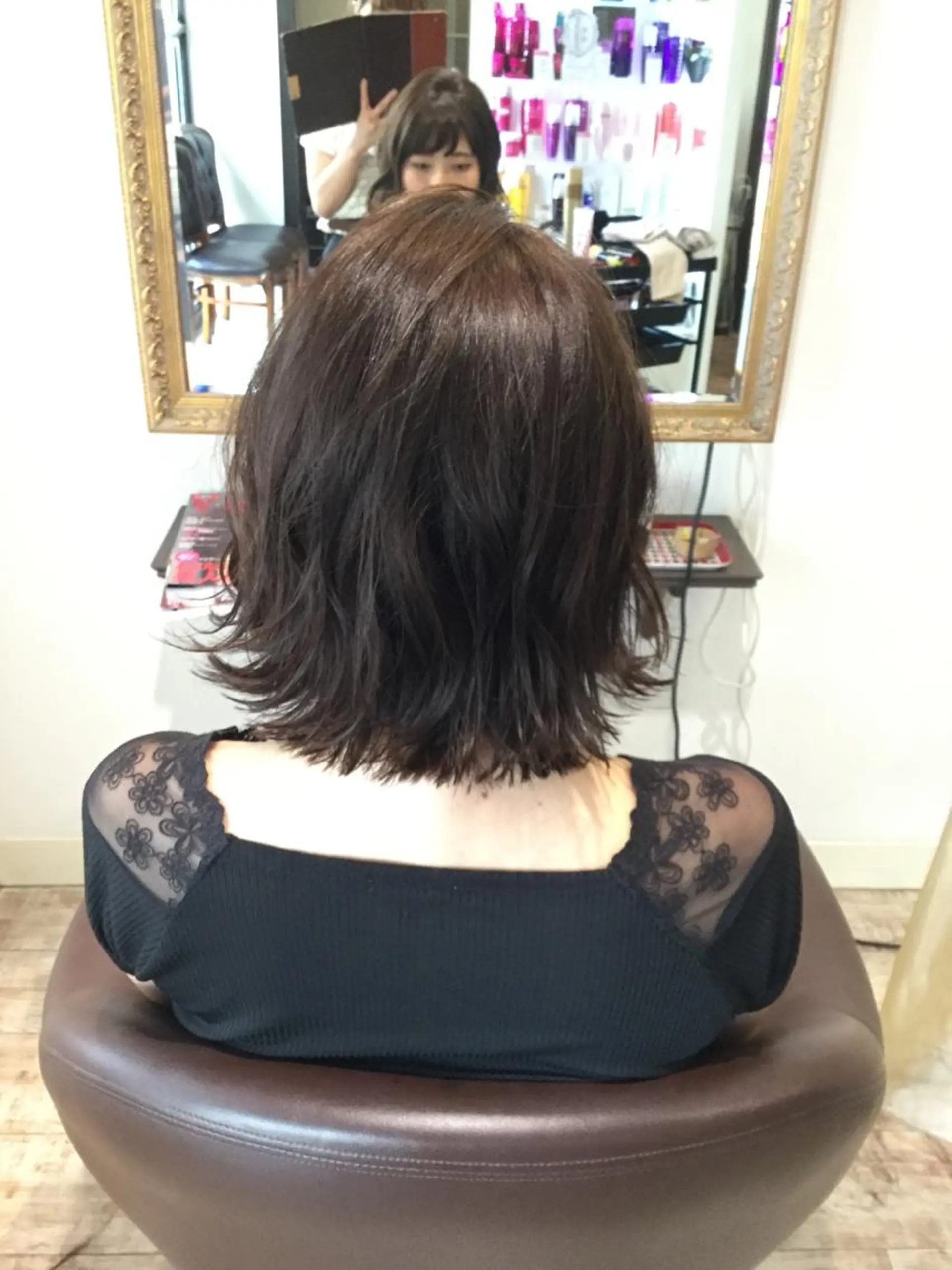 ミディアム カラー アッシュ アッシュグレー アッシュグレージュ グレージュ 外国人風カラー Ayu /あゆのヘアスタイル