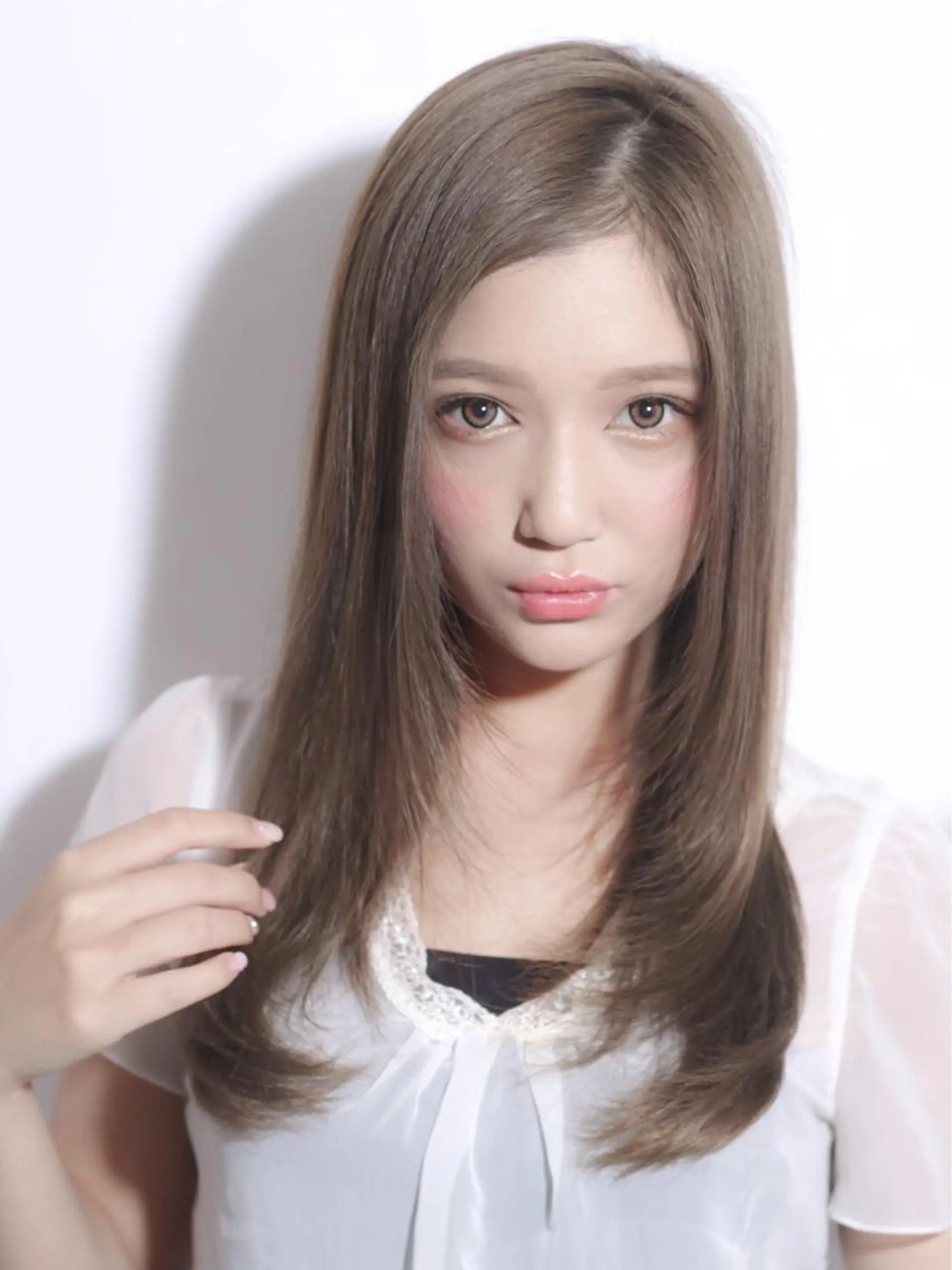 ミディアム カラー 縮毛矯正 hairresort Ai 川越店のヘアスタイル