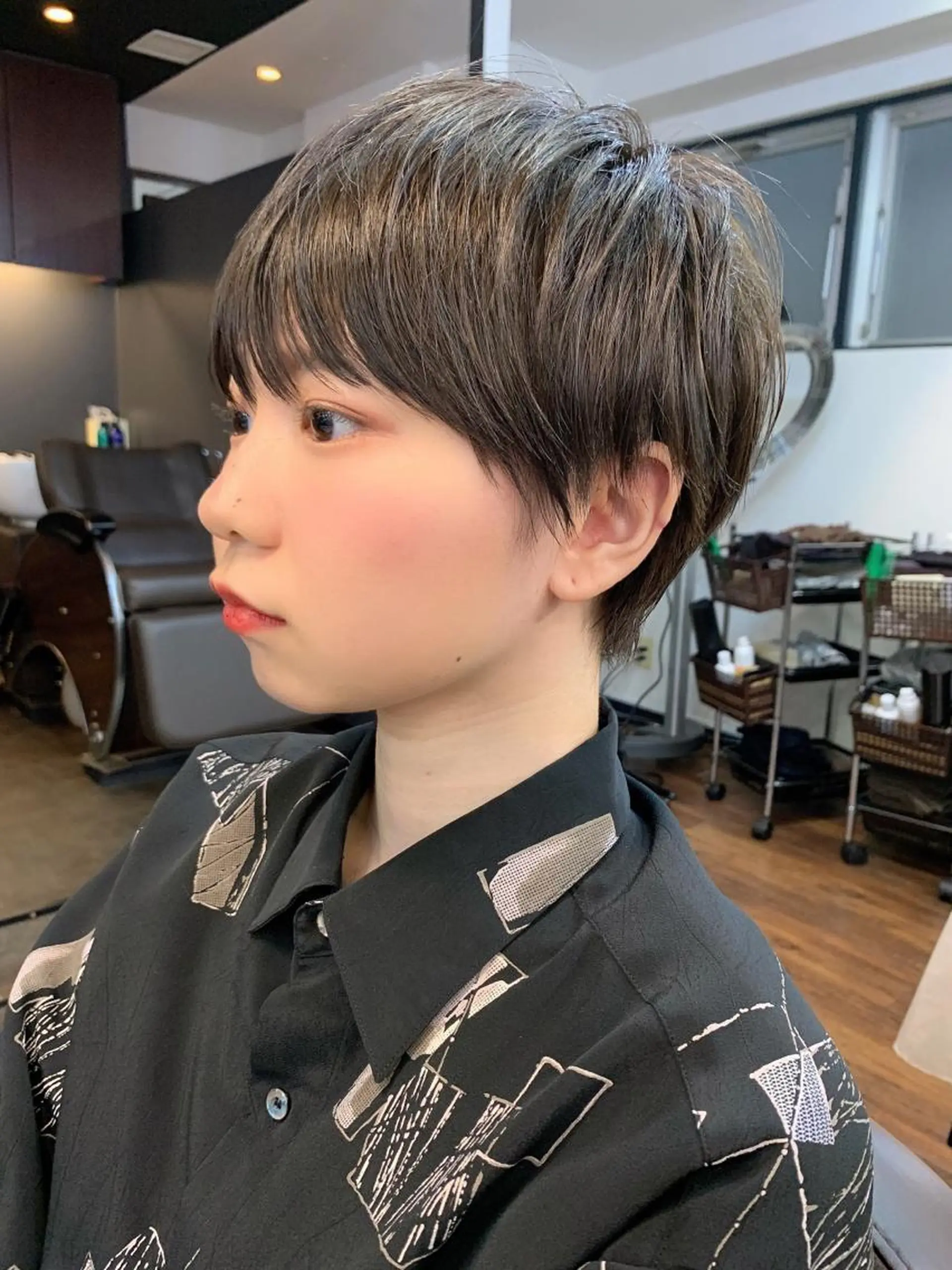 ショート 縮毛矯正/ショート/ レイヤー/畑中正敏のヘアスタイル