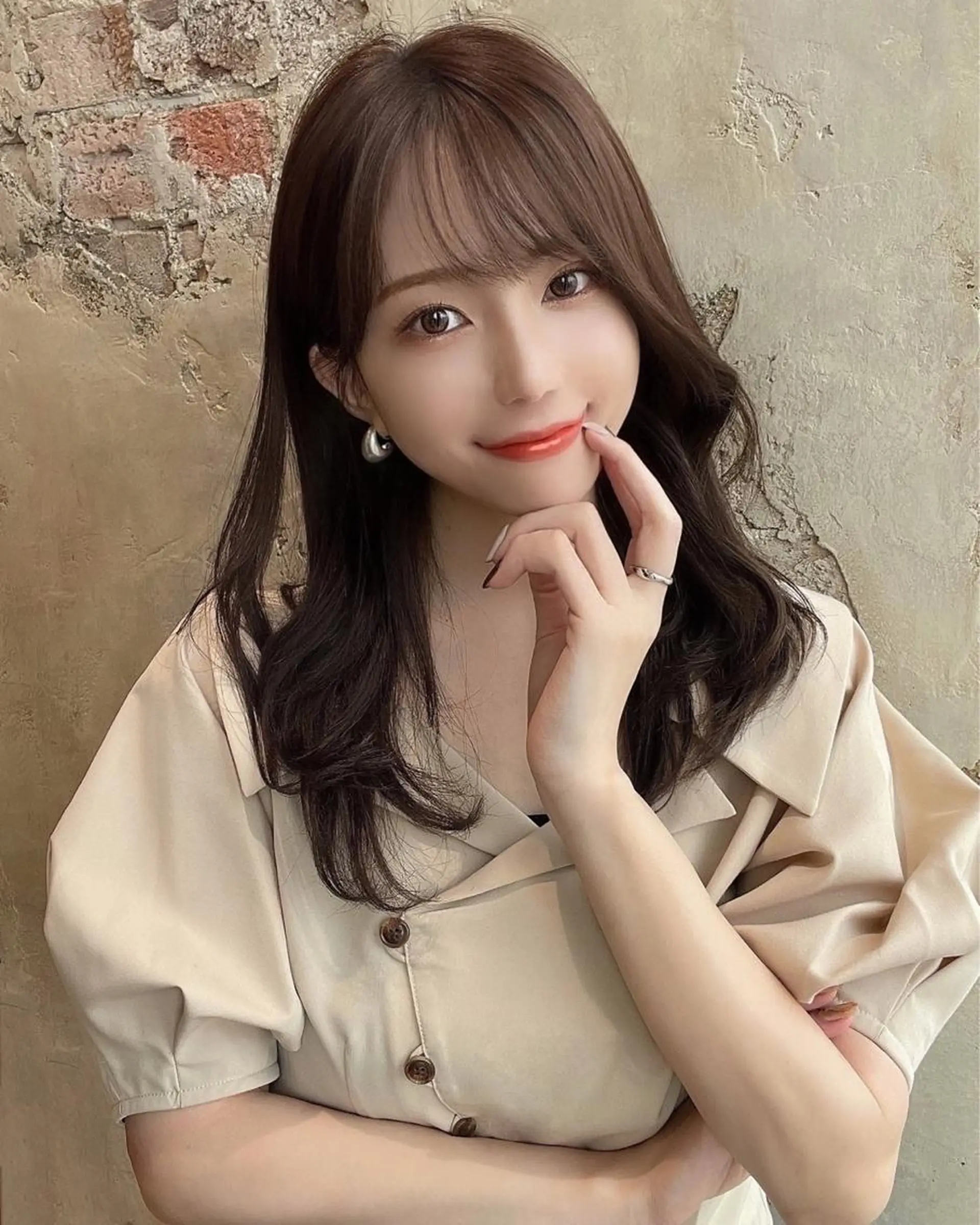 セミロング モテ髪🤍こなれヘア 藤山裕大のヘアスタイル