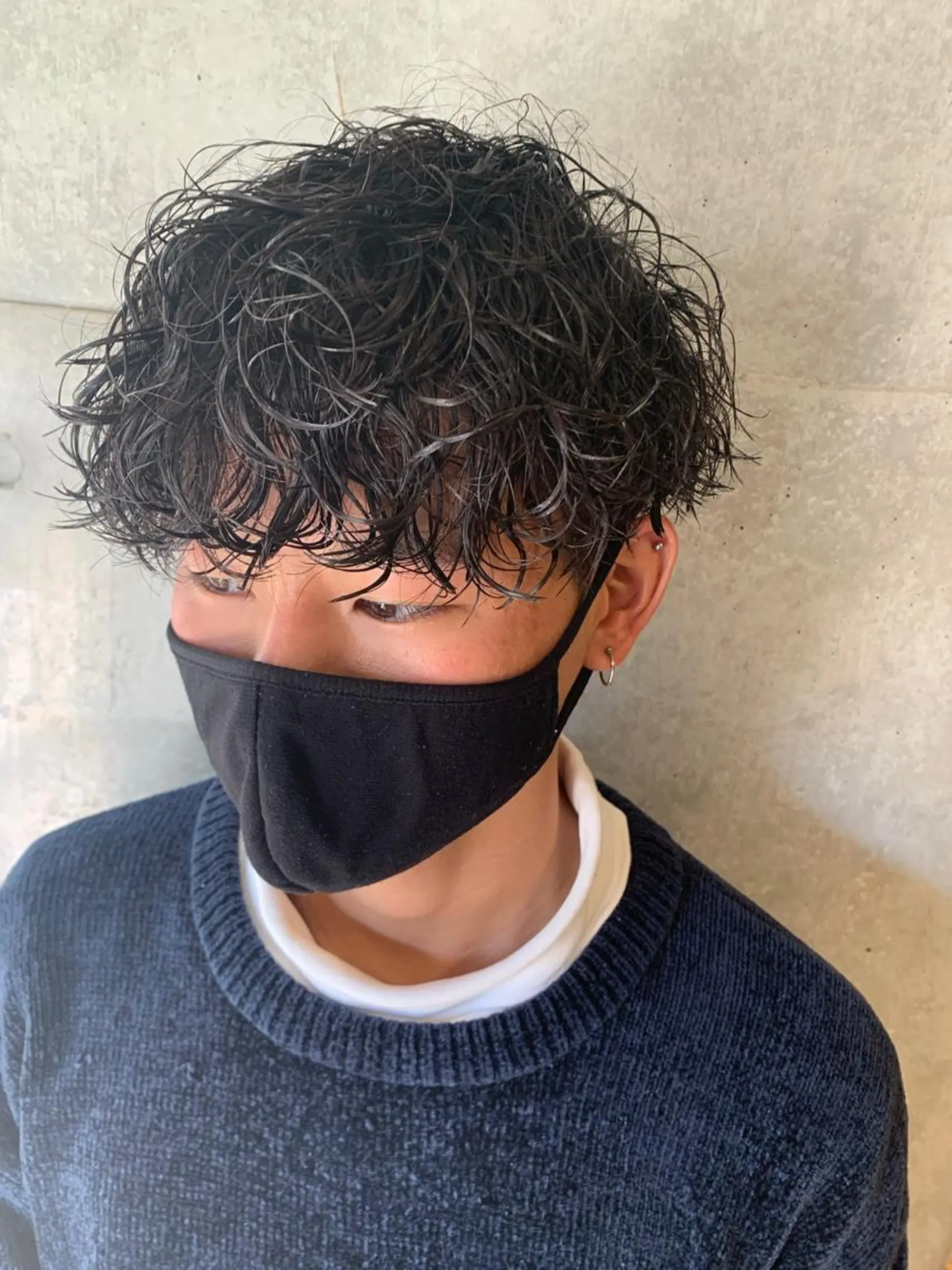 メンズ 波巻きパーマ カット パーマ メッシュパーマ職人/ 窪田 優也/ツイスパのヘアスタイル