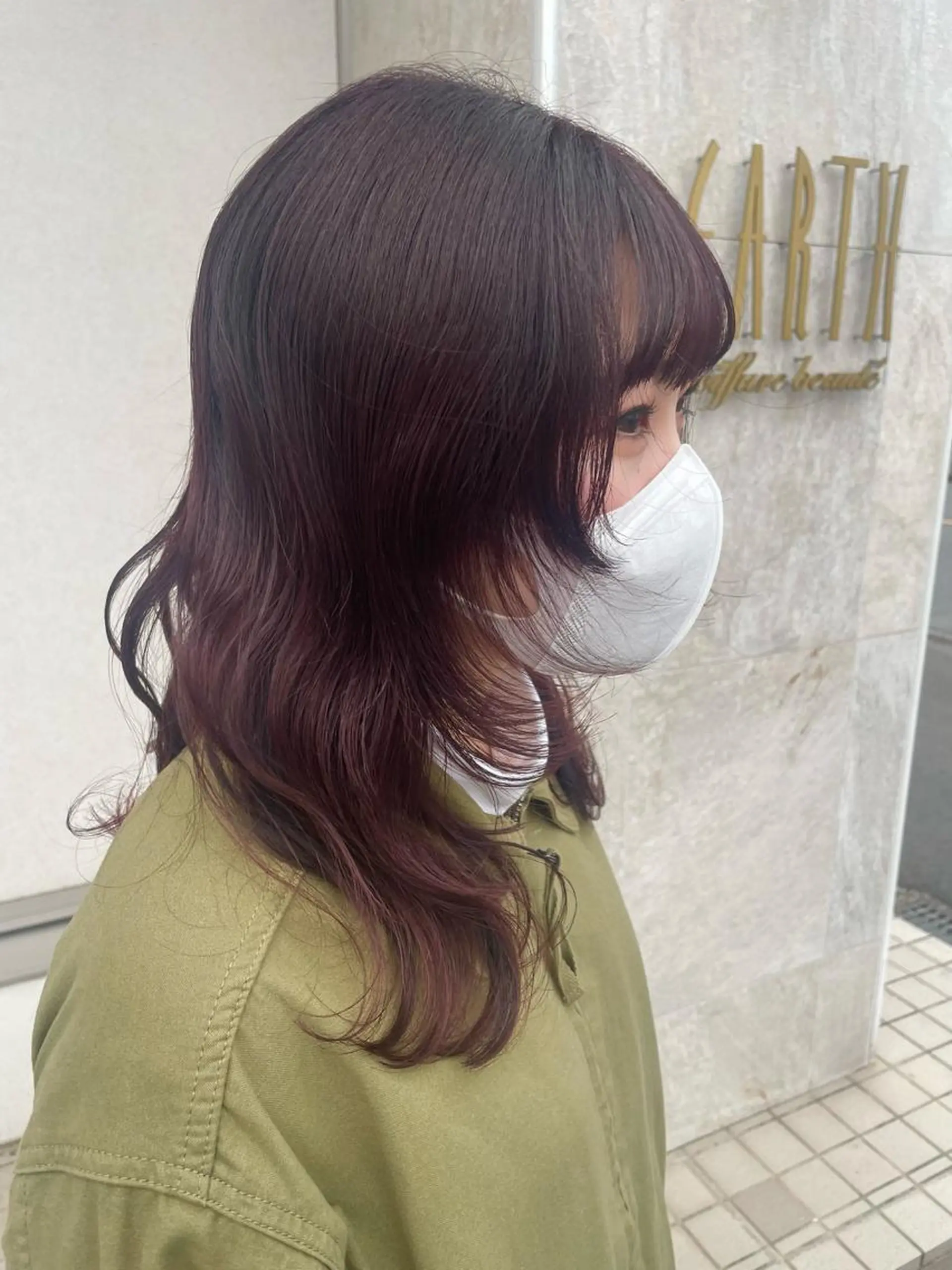 カラー レッドカラー 顔まわり/インナー カラー/　syuriのヘアスタイル