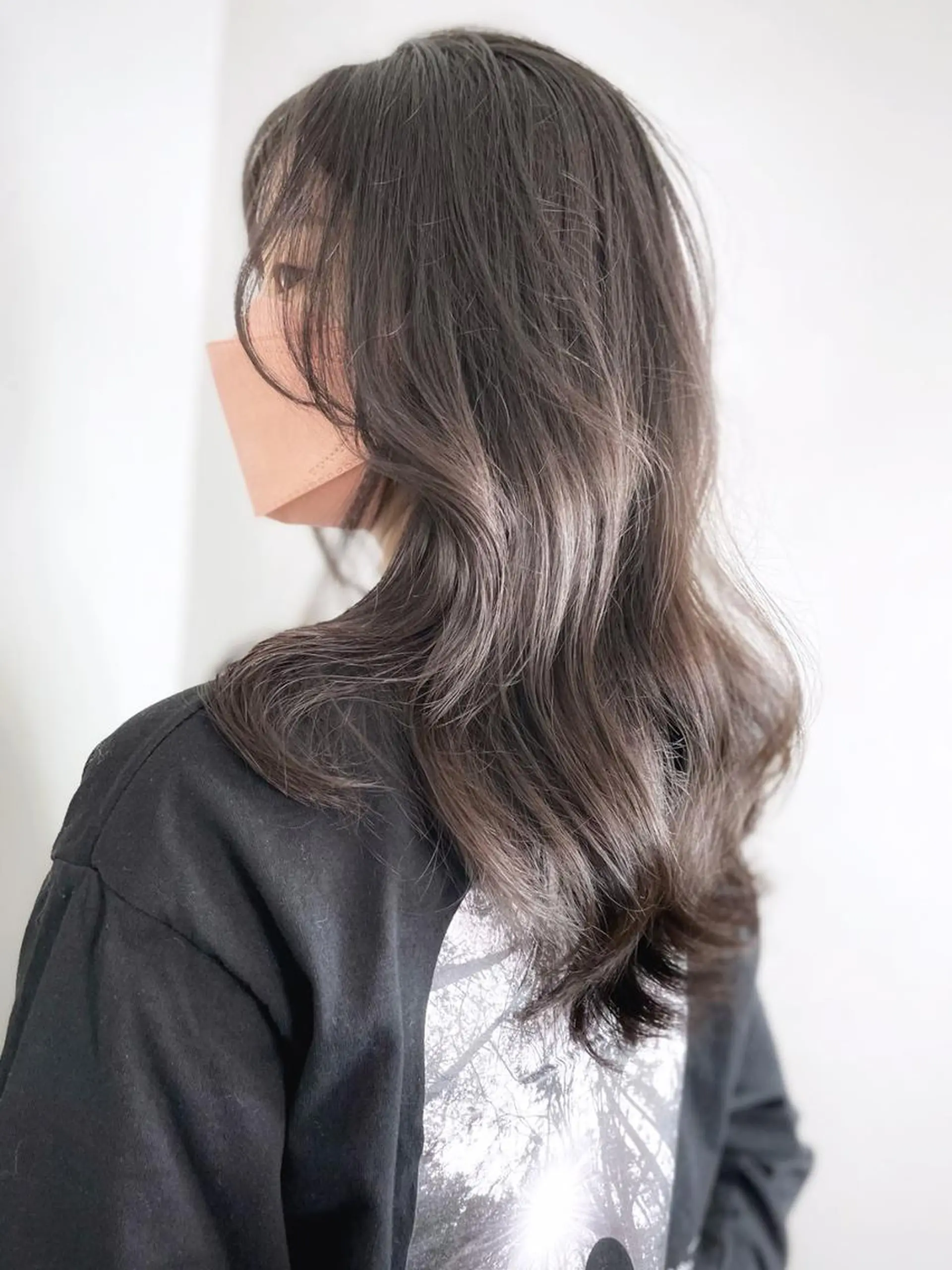 ミディアム カラー グレージュ カット ヘアカラー トリートメント ITbyALBUM 松戸のヘアスタイル