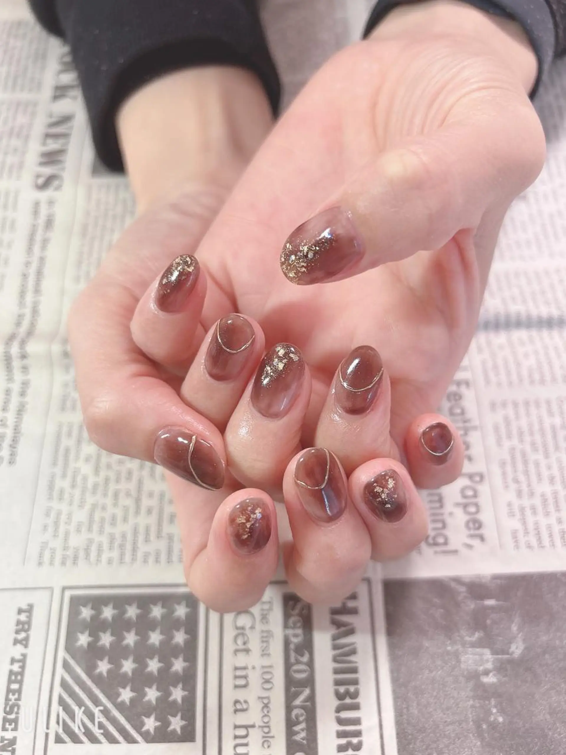 ネイル ミラーネイル ハンドネイル ハンドケア 森山 舞のネイルデザイン