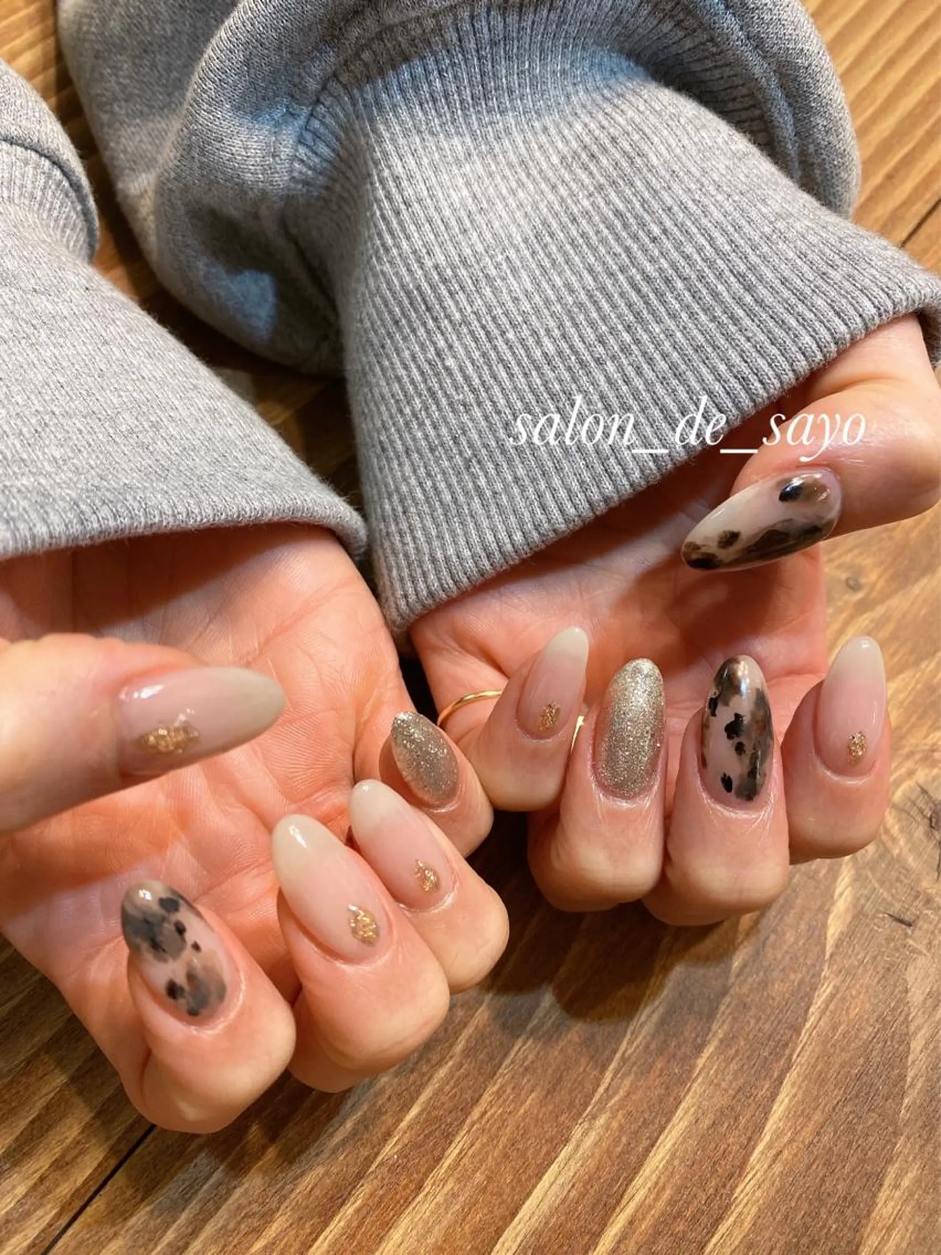 ネイル ハンドネイル salon_de_ sayoリゼラ布施のネイルデザイン