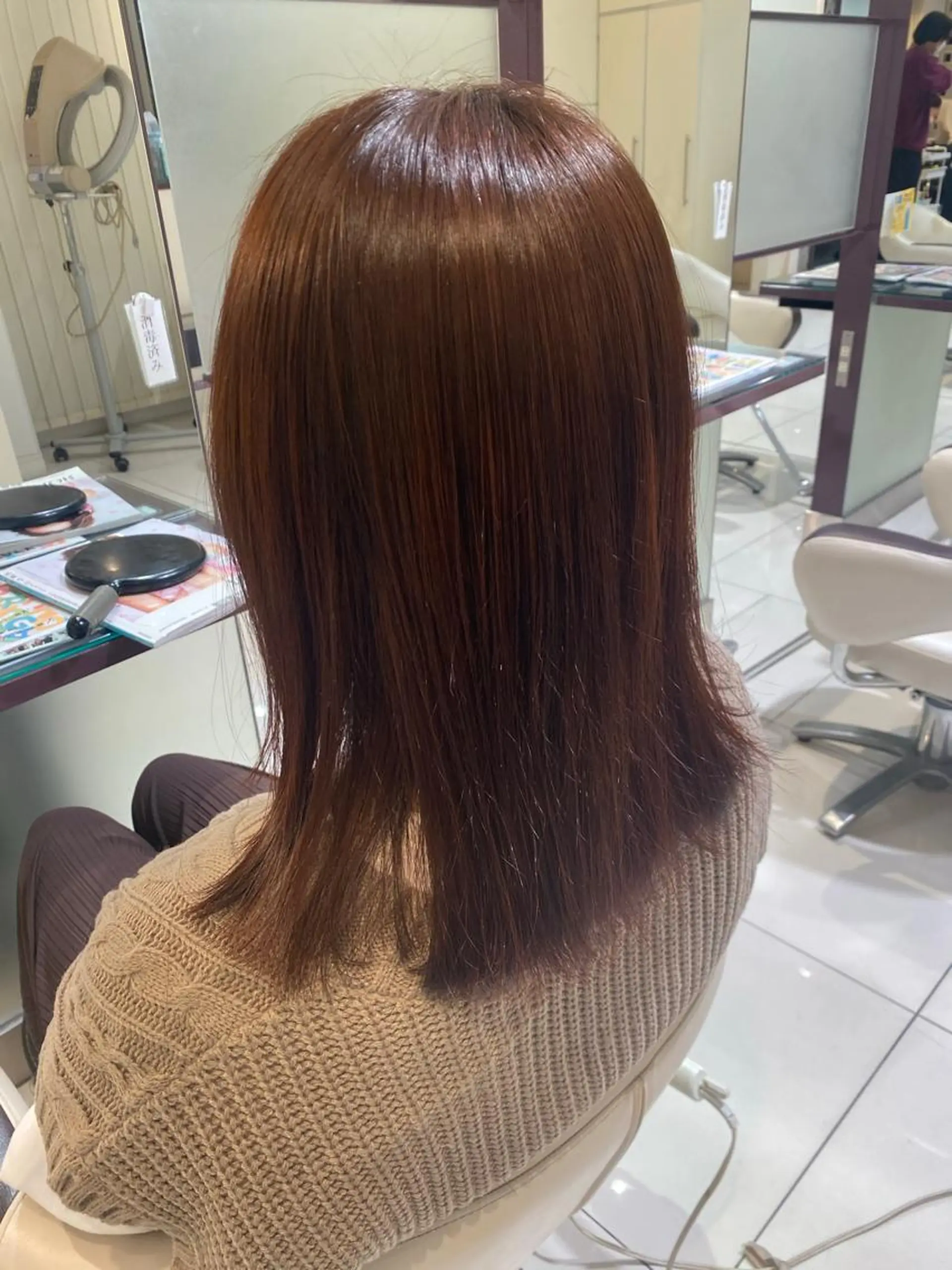 セミロング メンズ 透明感カラー💜艶髪 sayakaのヘアスタイル